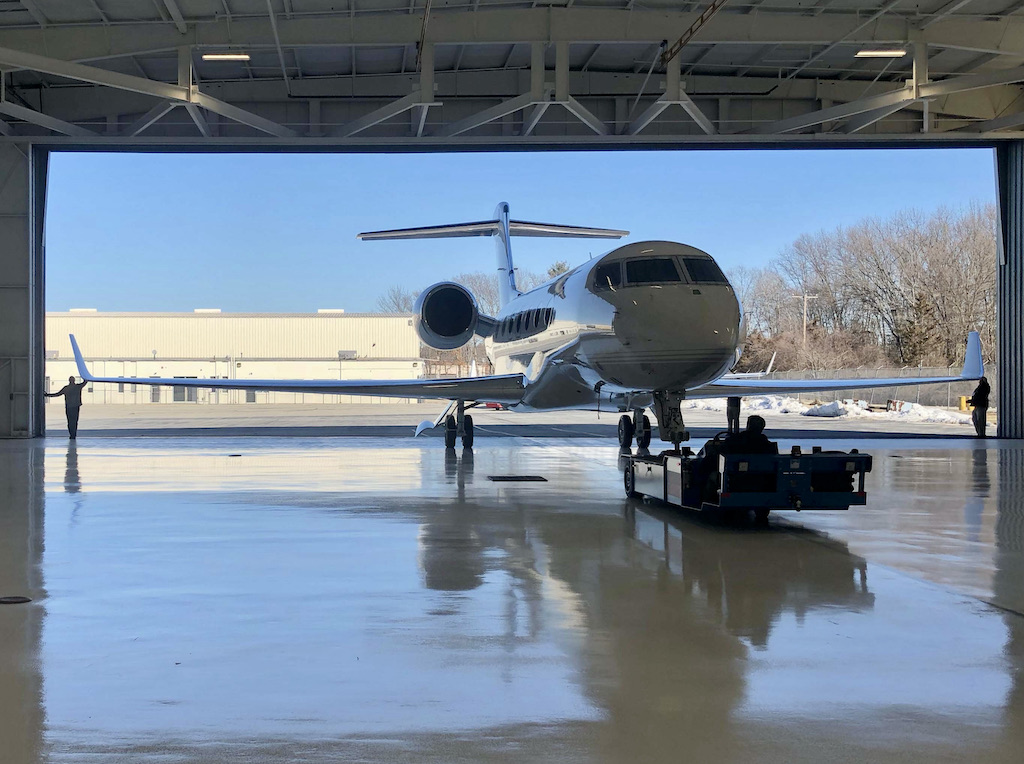 James Albright hangar photo