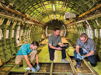 installation of aircraft vacuum-monitoring system