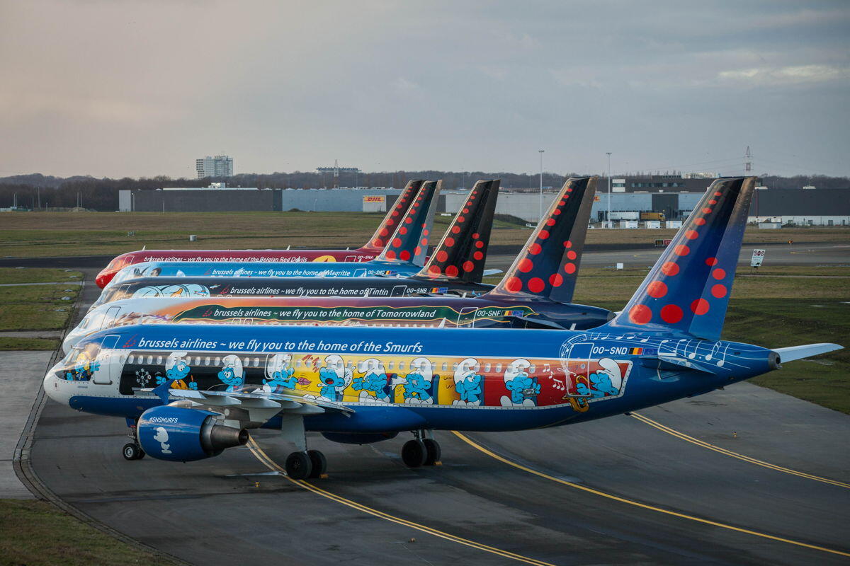 Brussels Airlines "Belgian Icons" livery