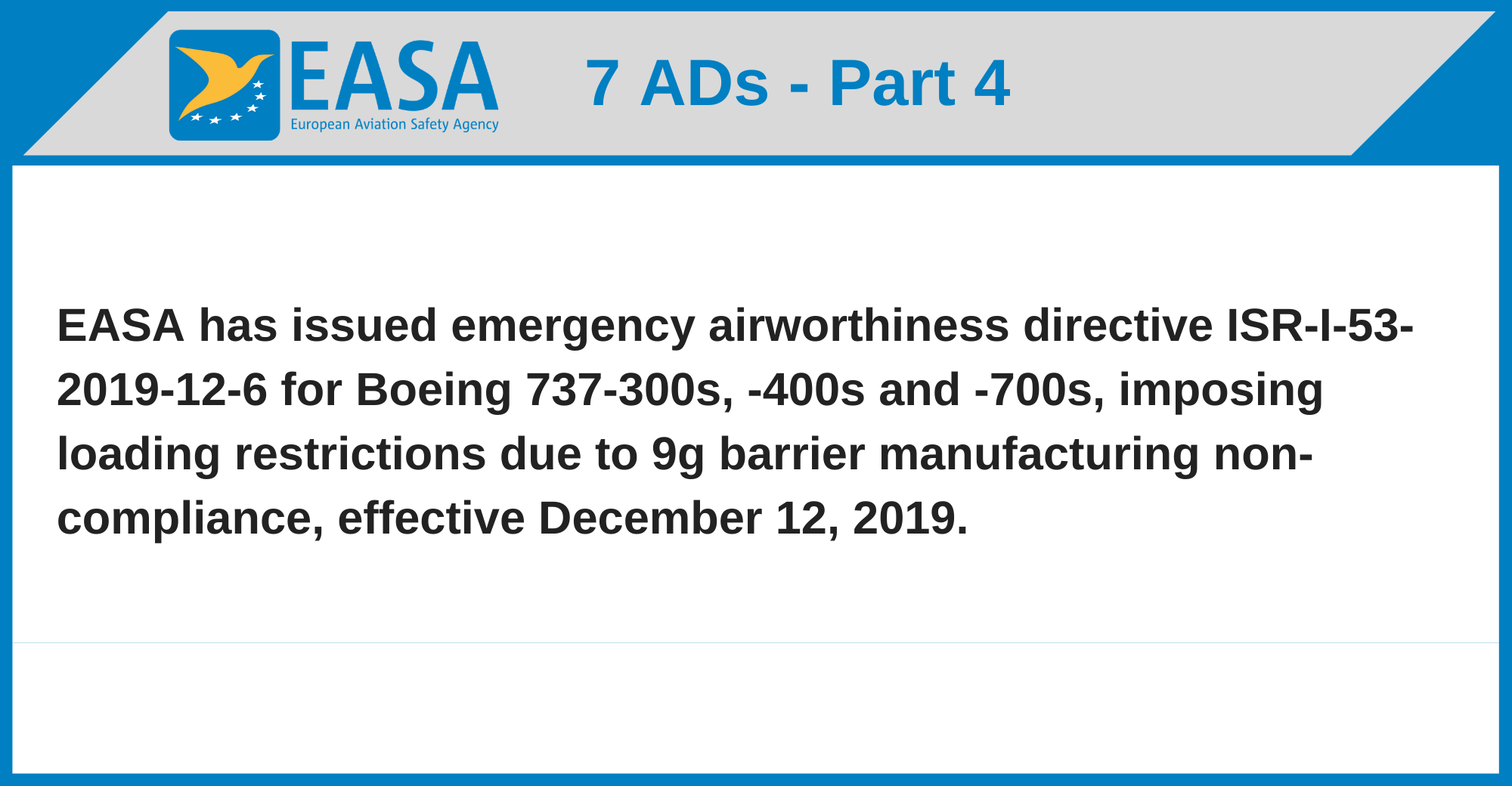 EASA - 7 ADs
