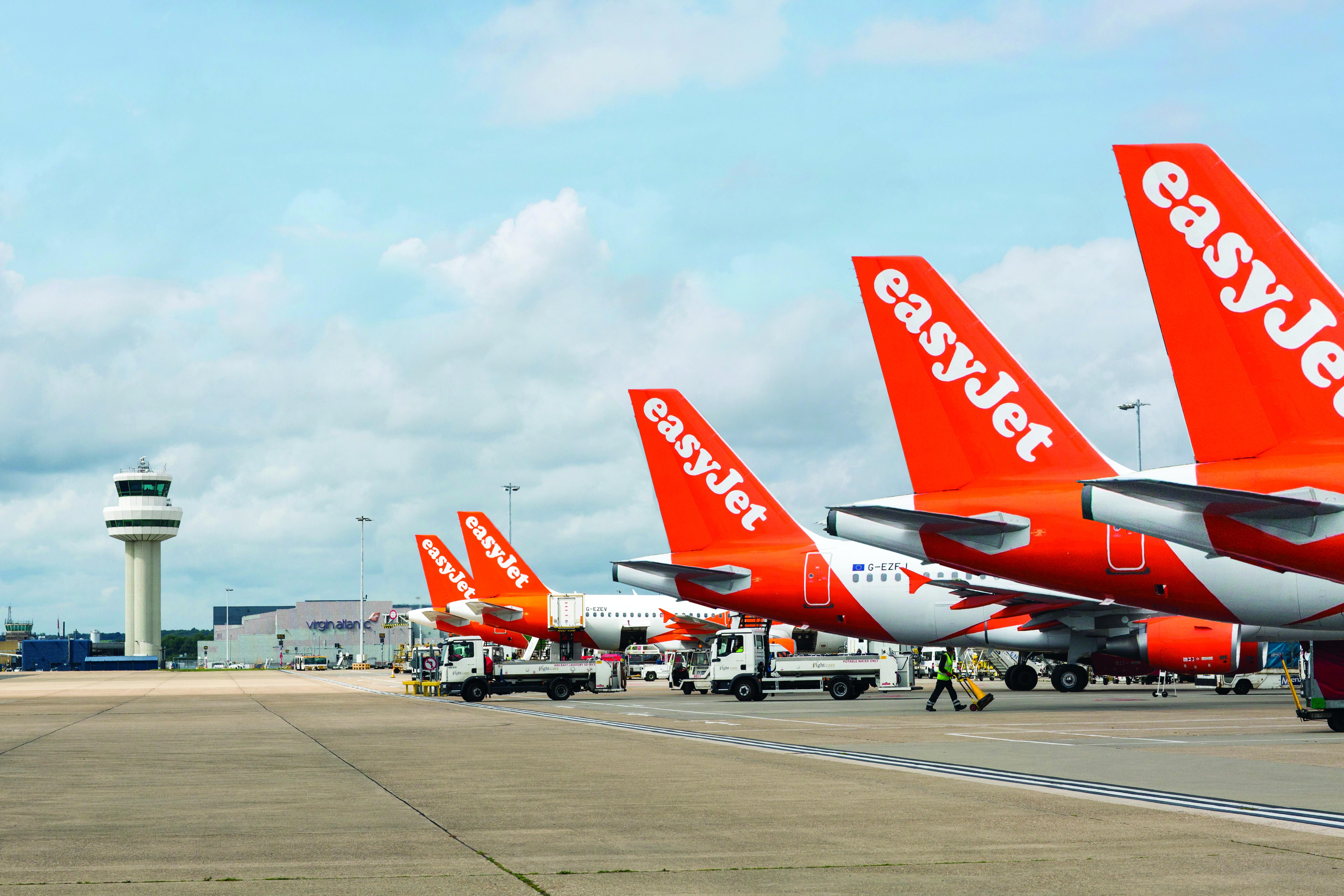 Jets on runway