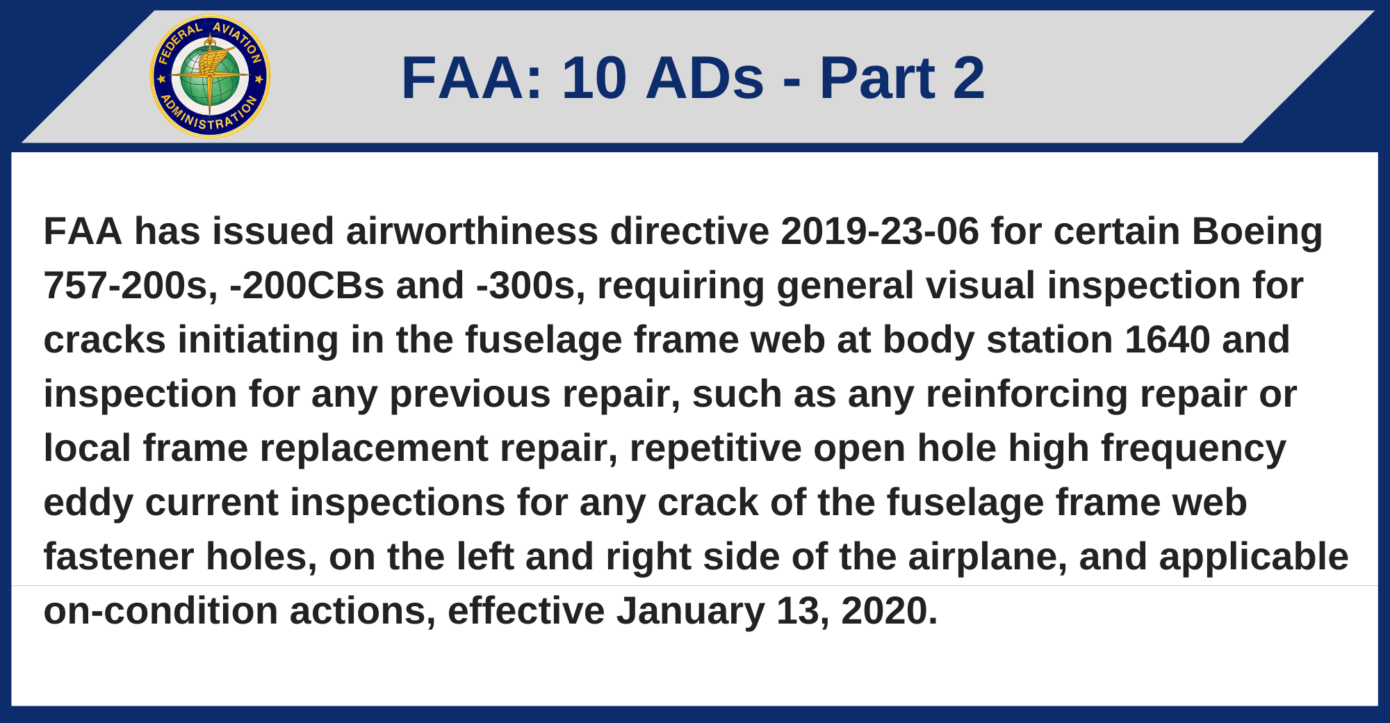 FAA - 10 ADs