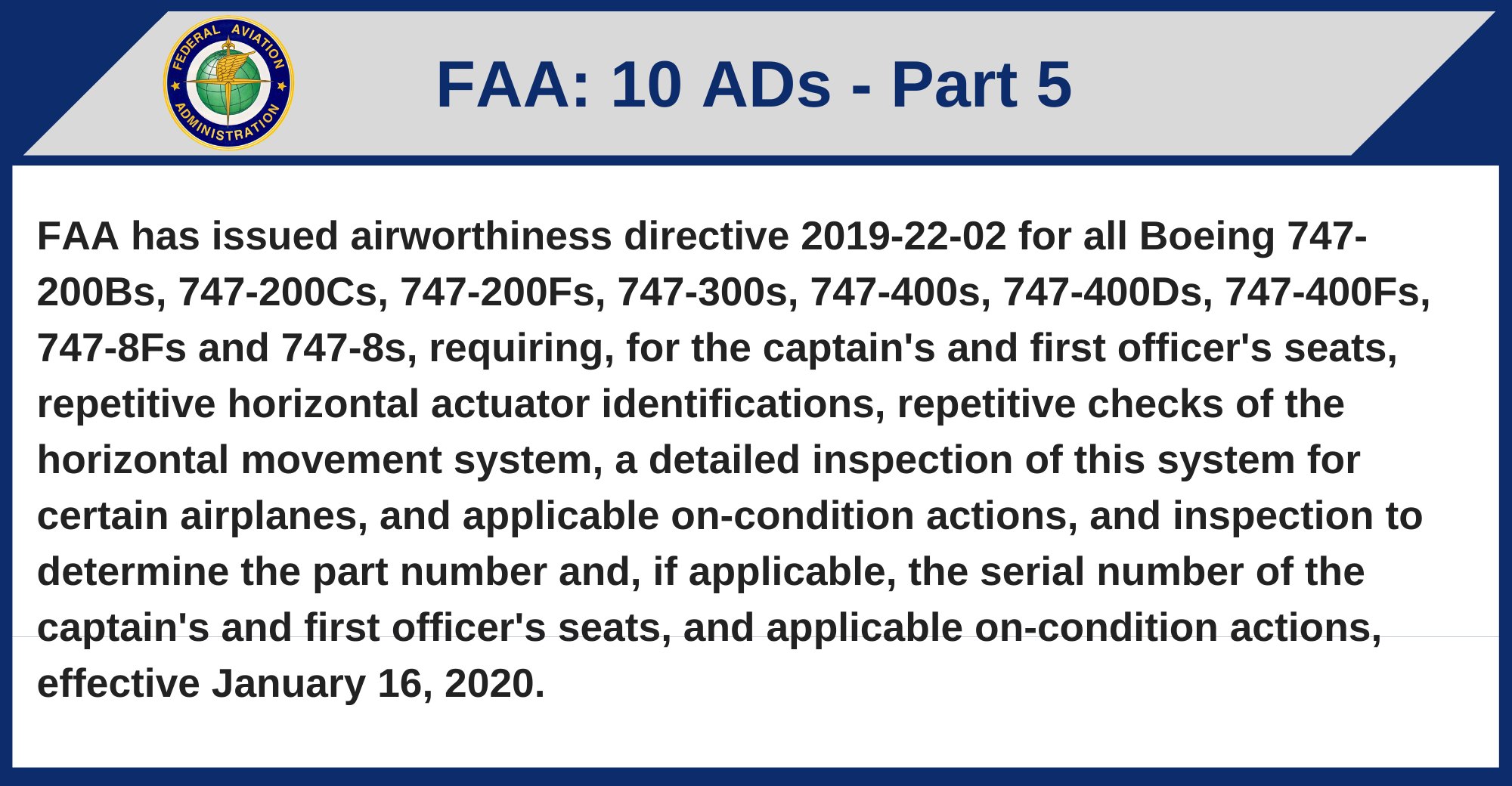 FAA - 10 ADs
