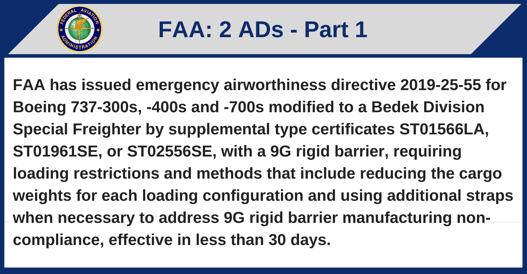 FAA - 2 ADs