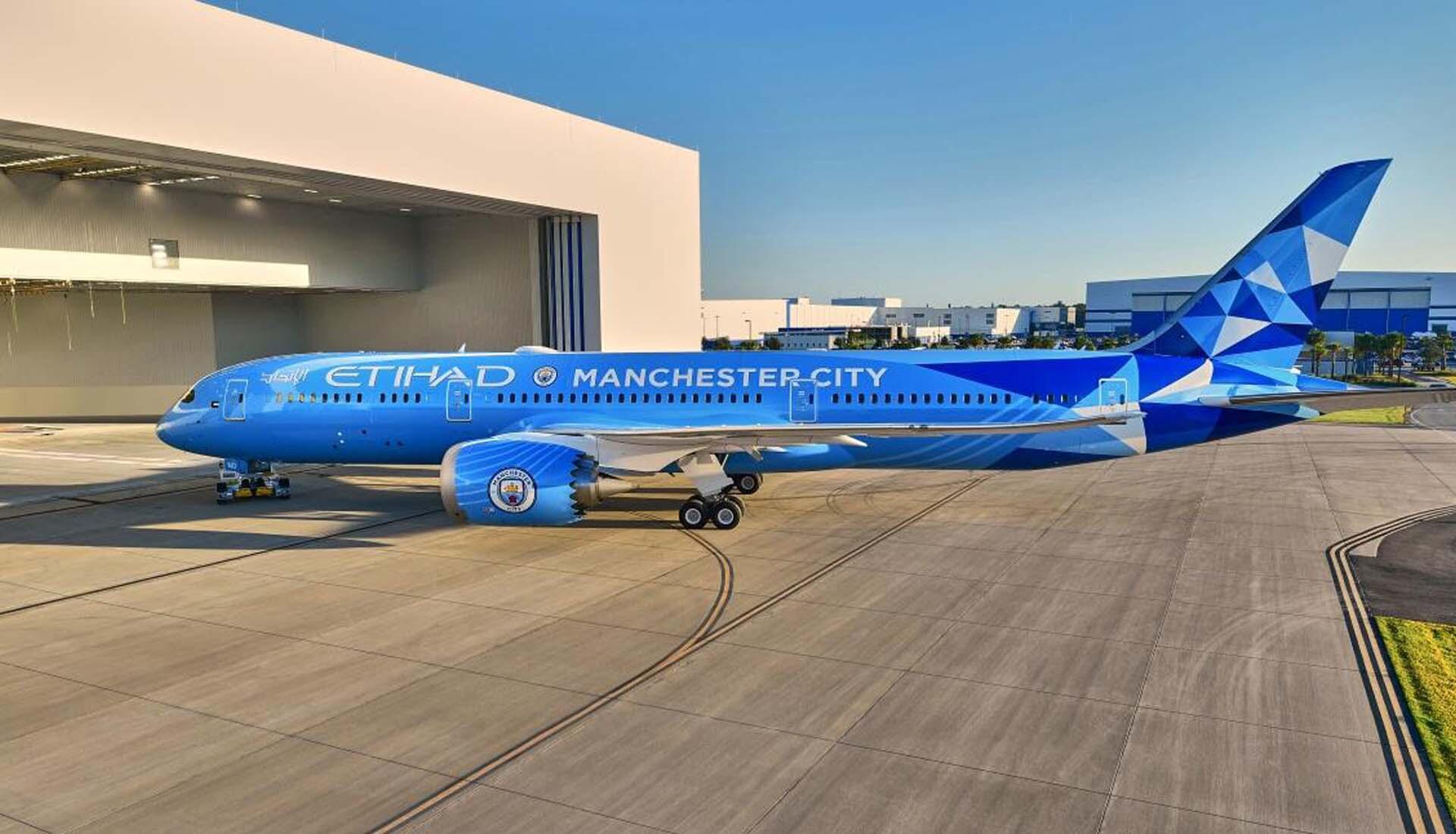 Etihad Airways Manchester Football Club livery