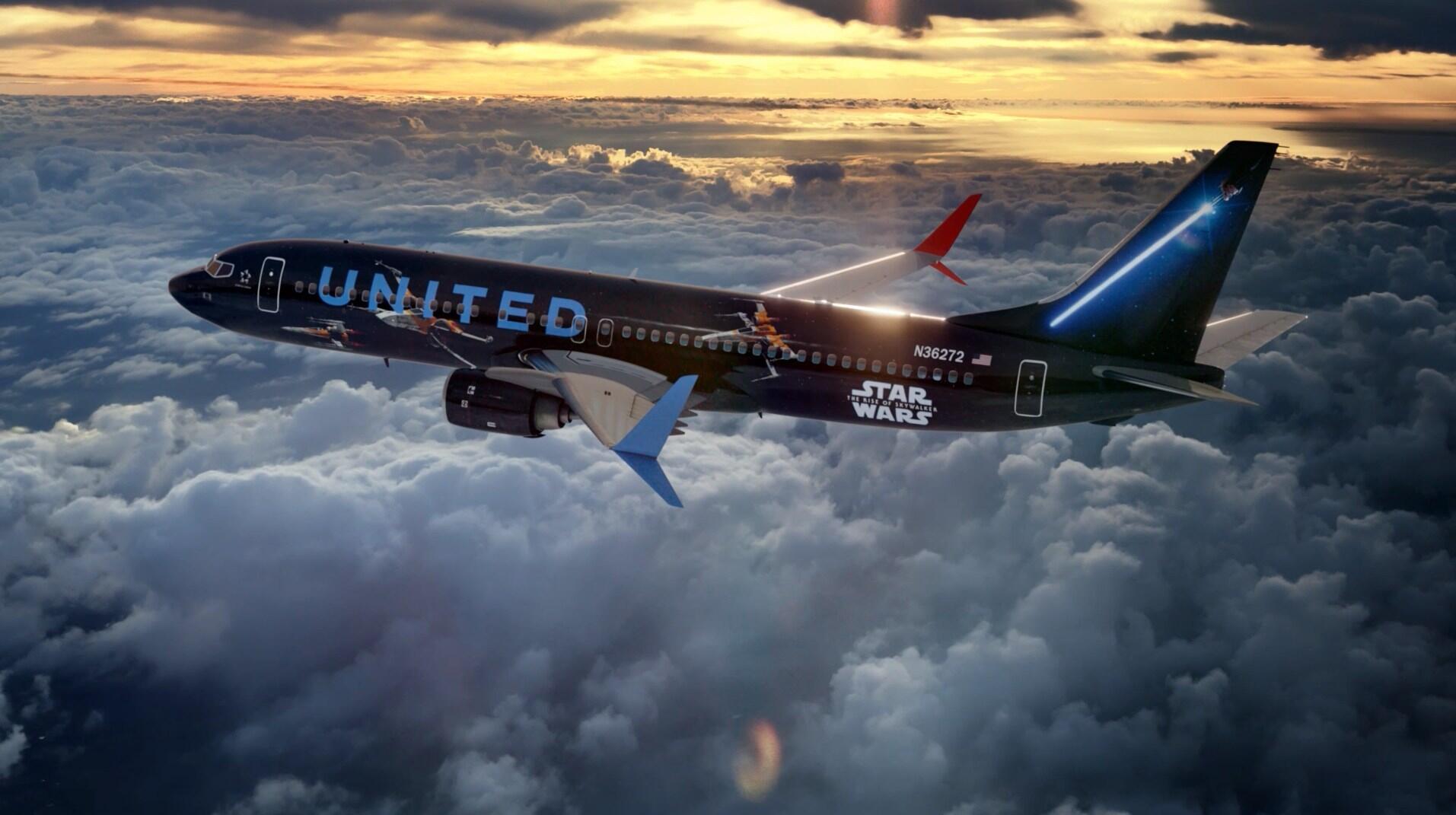 United Airlines Star Wars livery