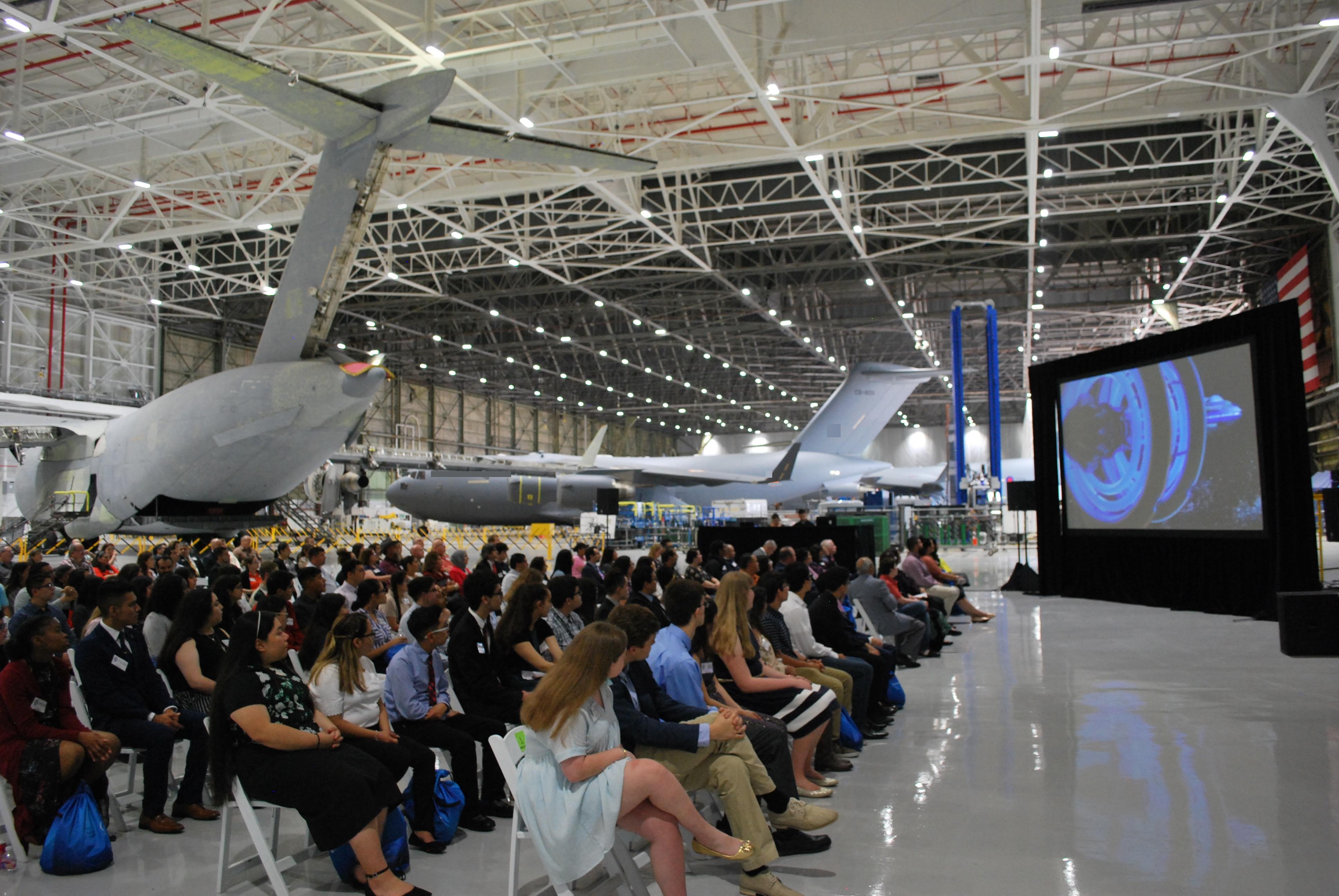 Boeing STEM signing ceremony