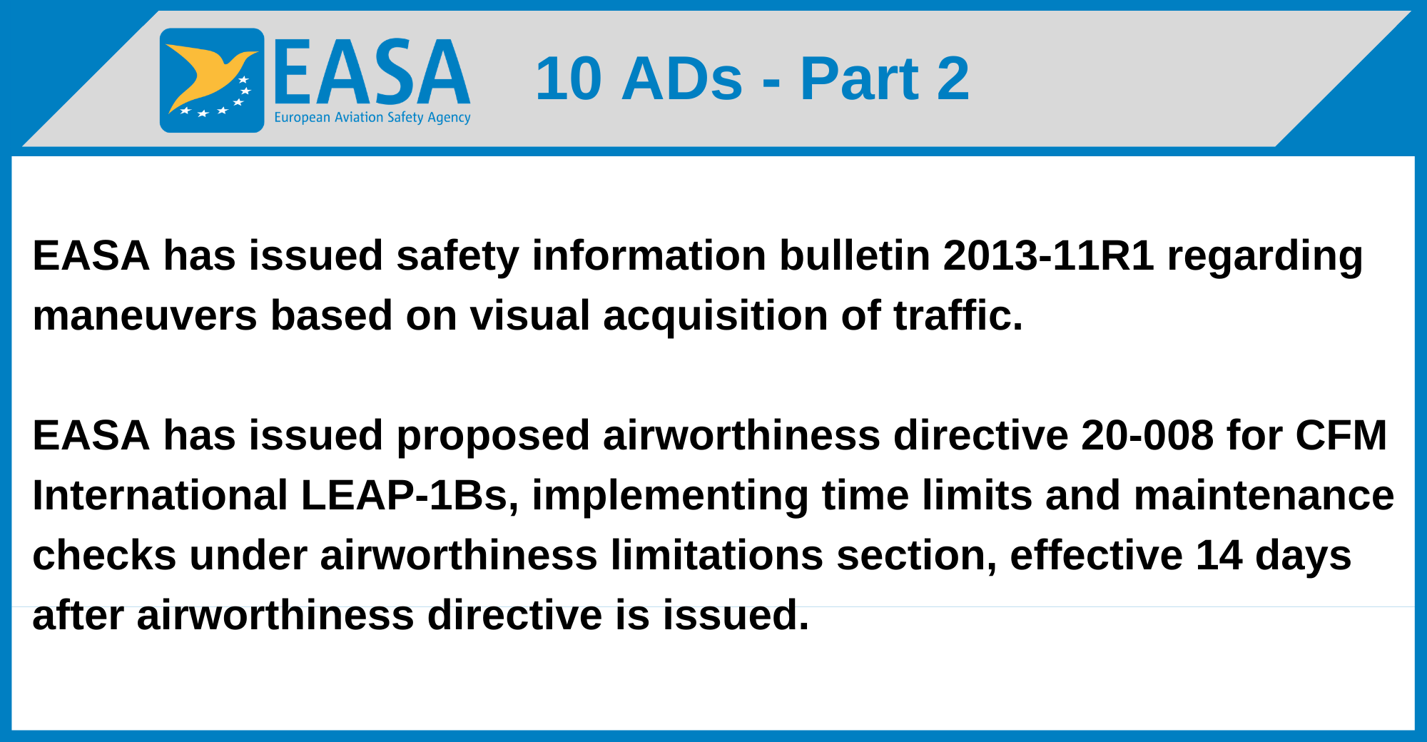 EASA - 10 ADs