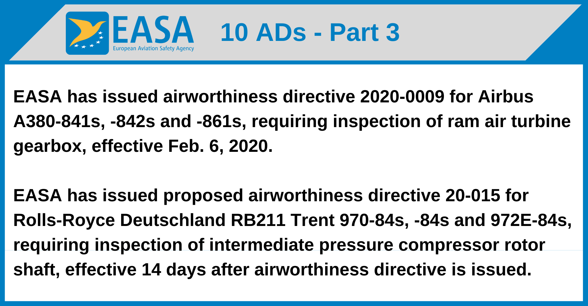EASA - 10 ADs