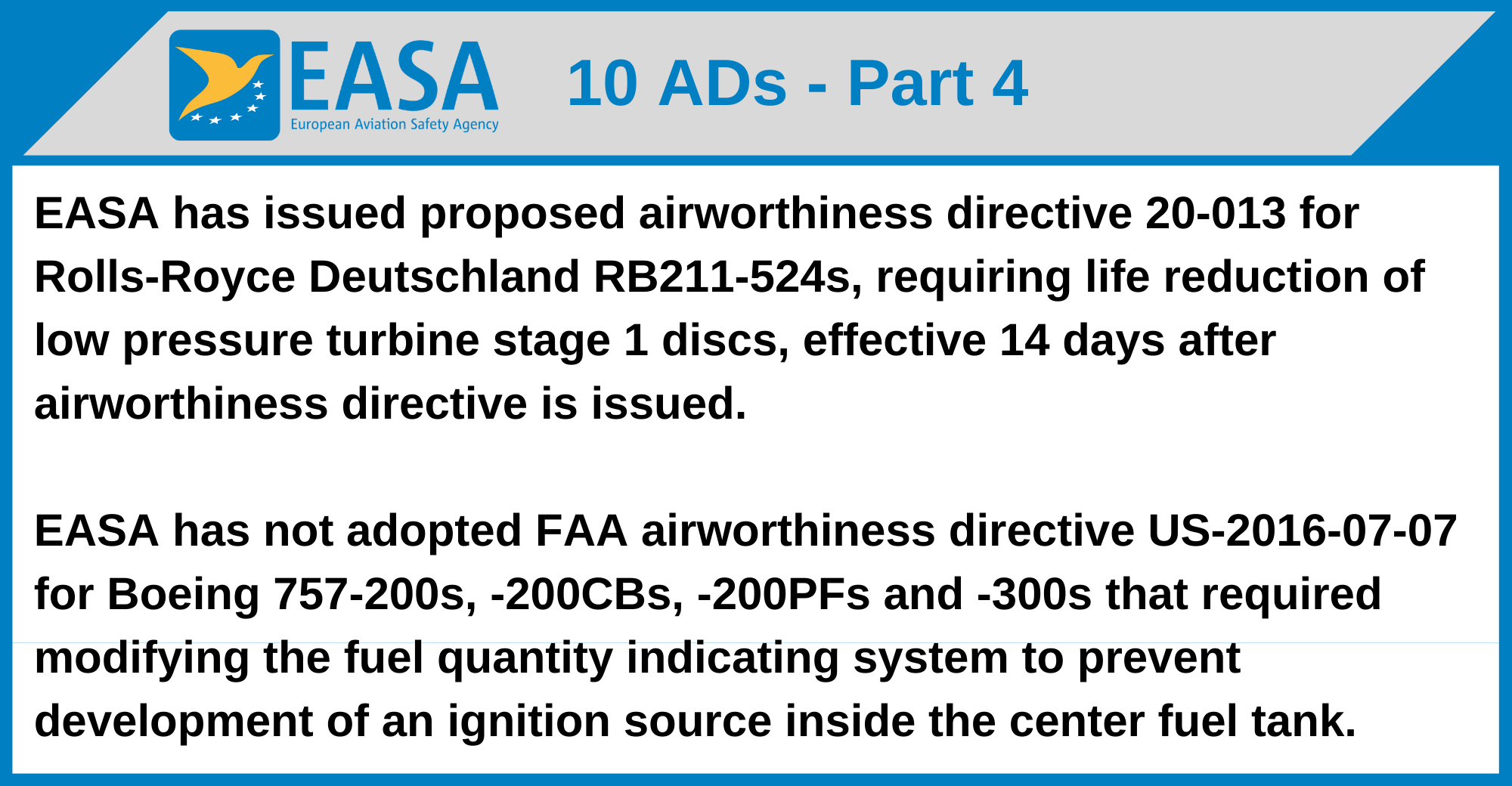 EASA - 10 ADs