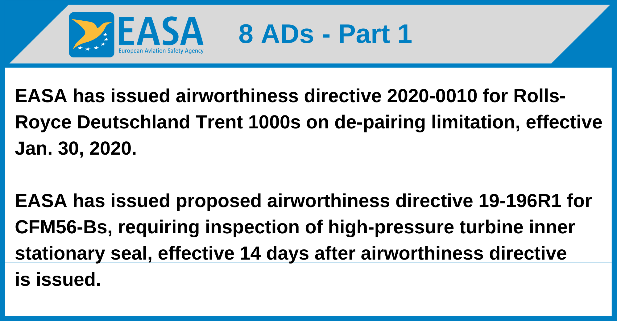 EASA - 8 ADs