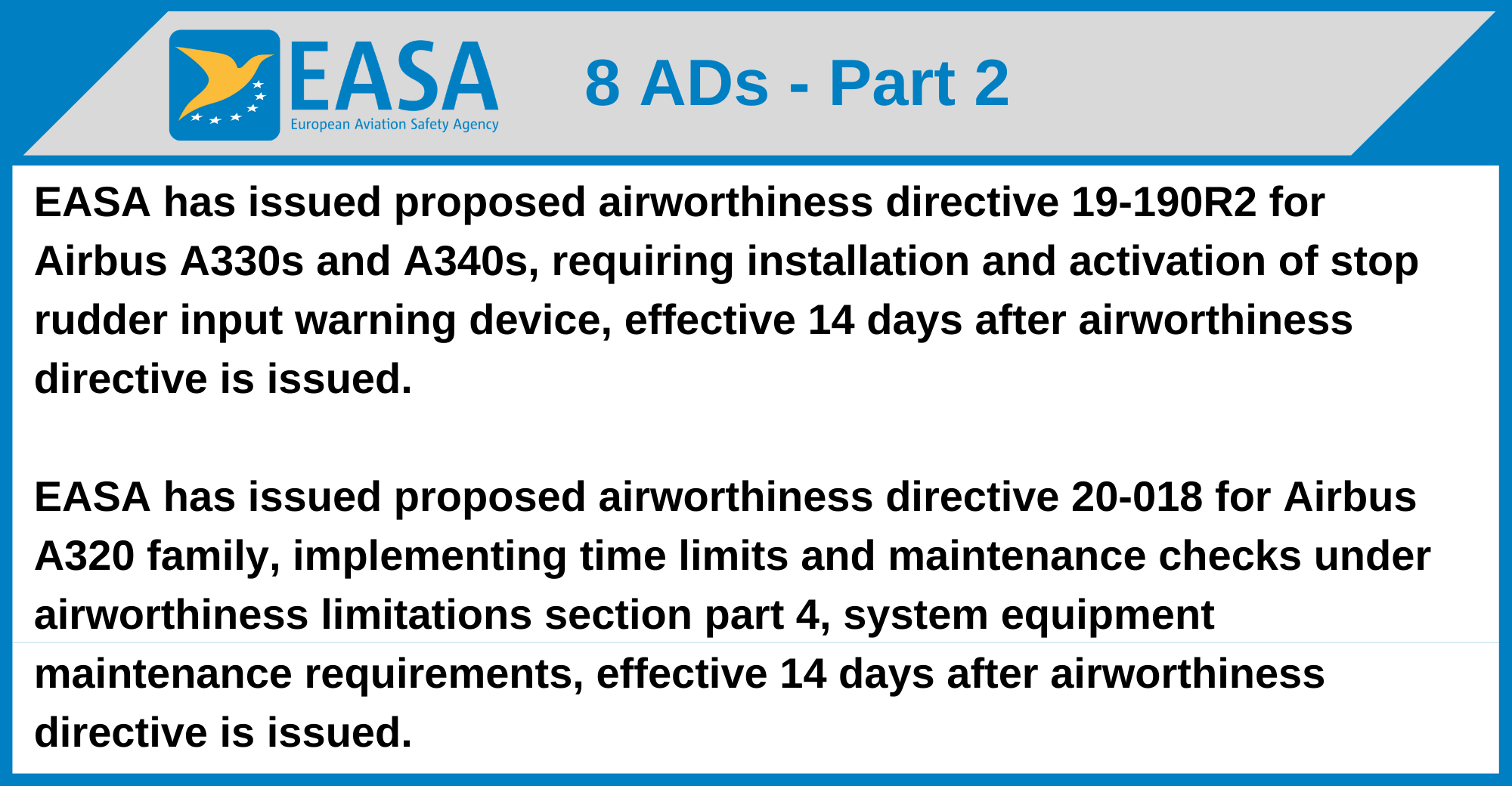 EASA - 8 ADs