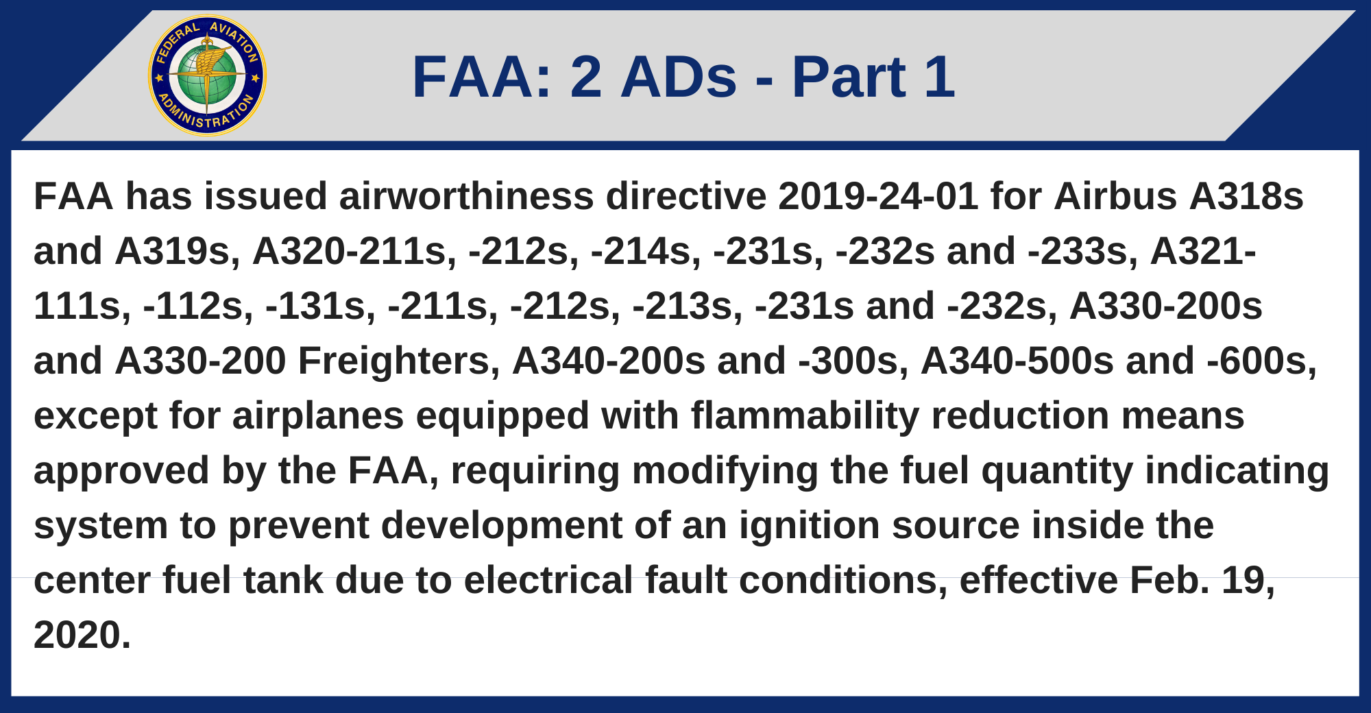 FAA - 2 ADs