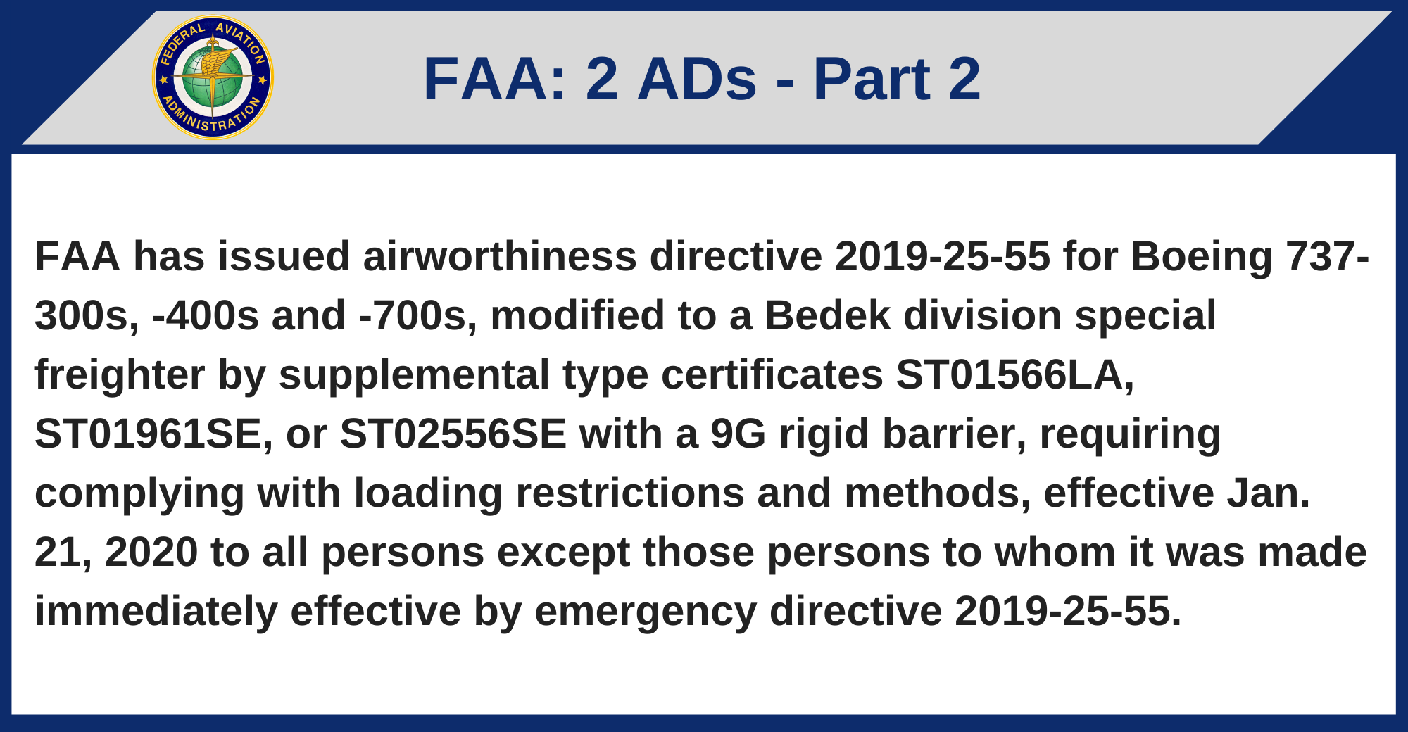 FAA - 2 ADs