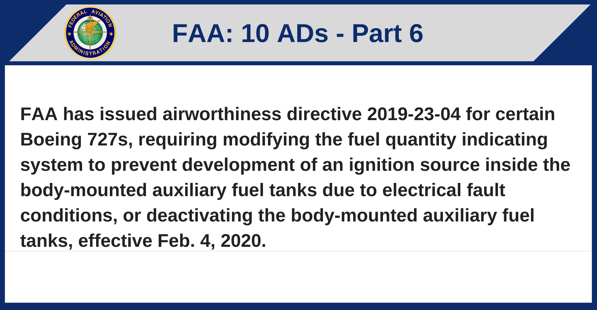 FAA - 10 ADs