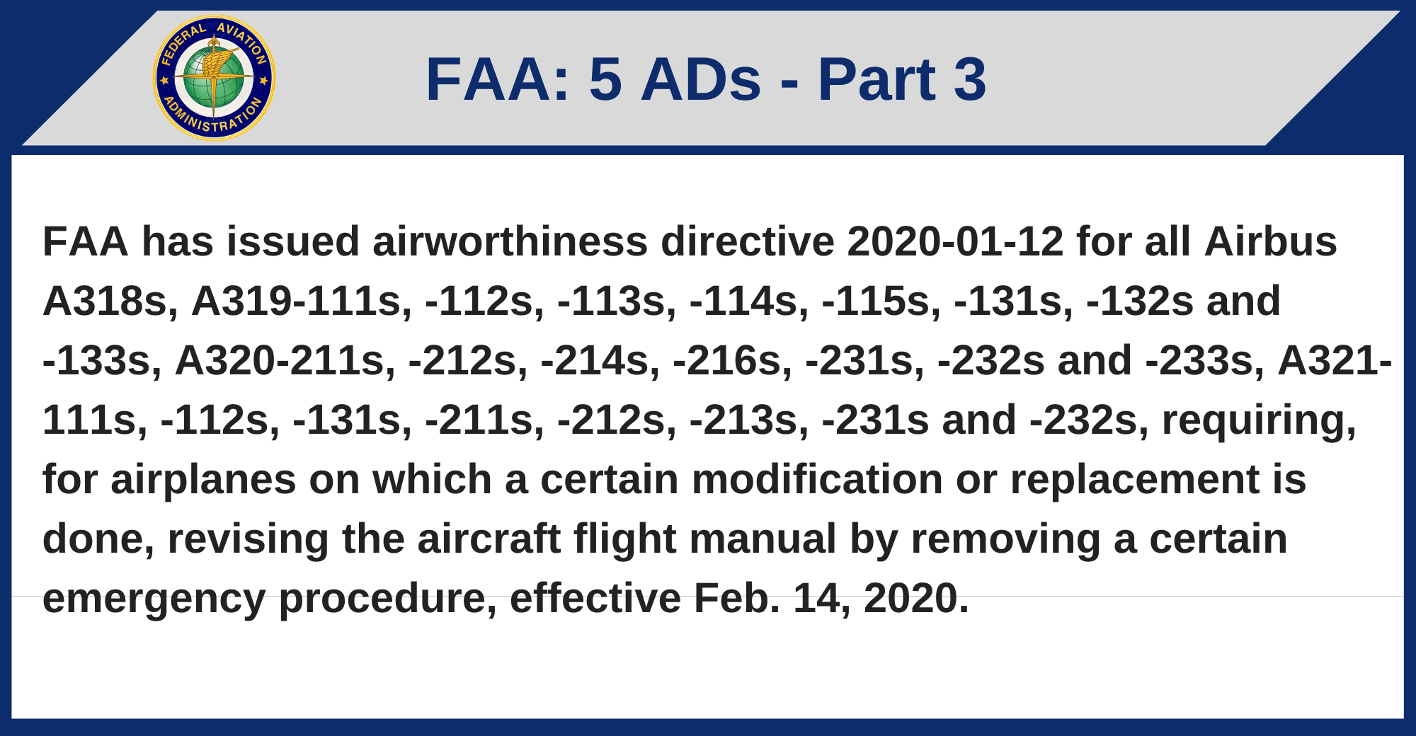 FAA - 5 ADs
