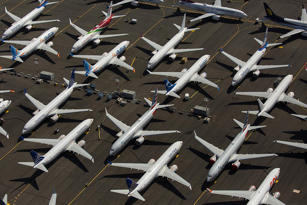 aircraft fleet on runway