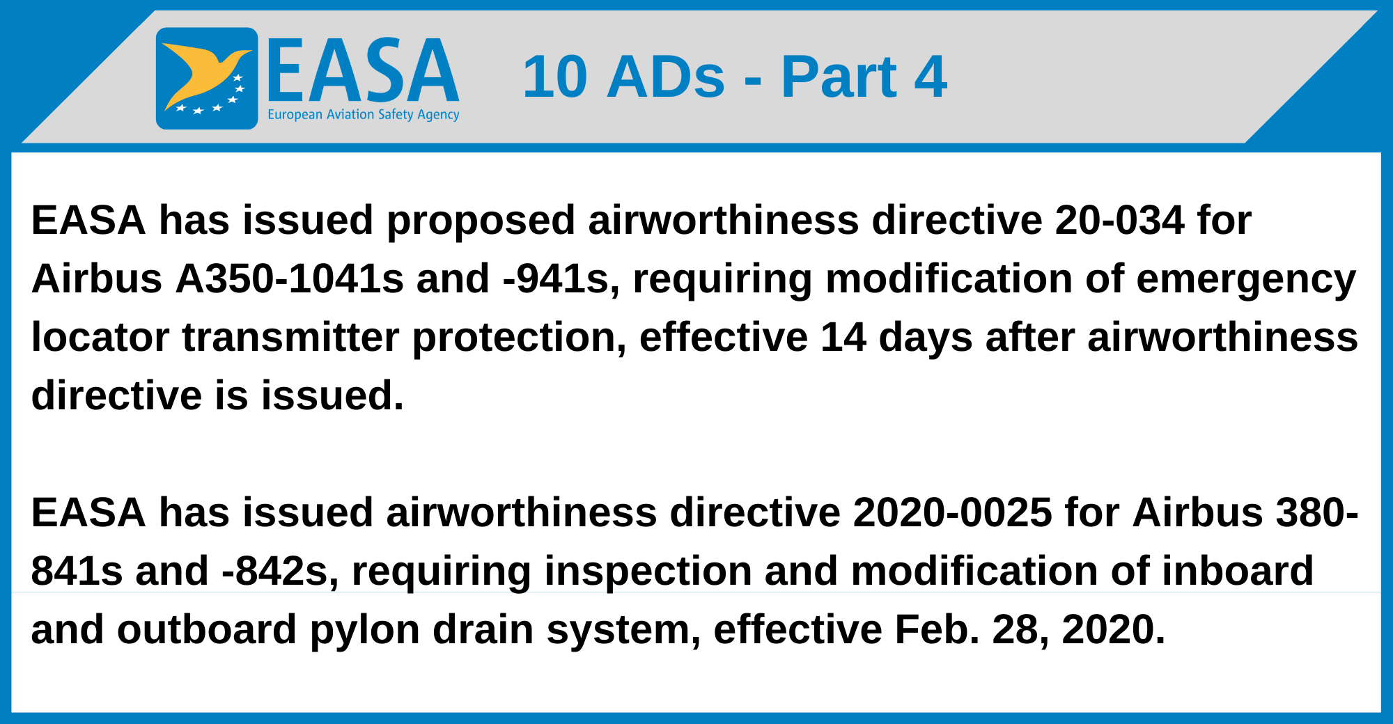 EASA - 10 ADs