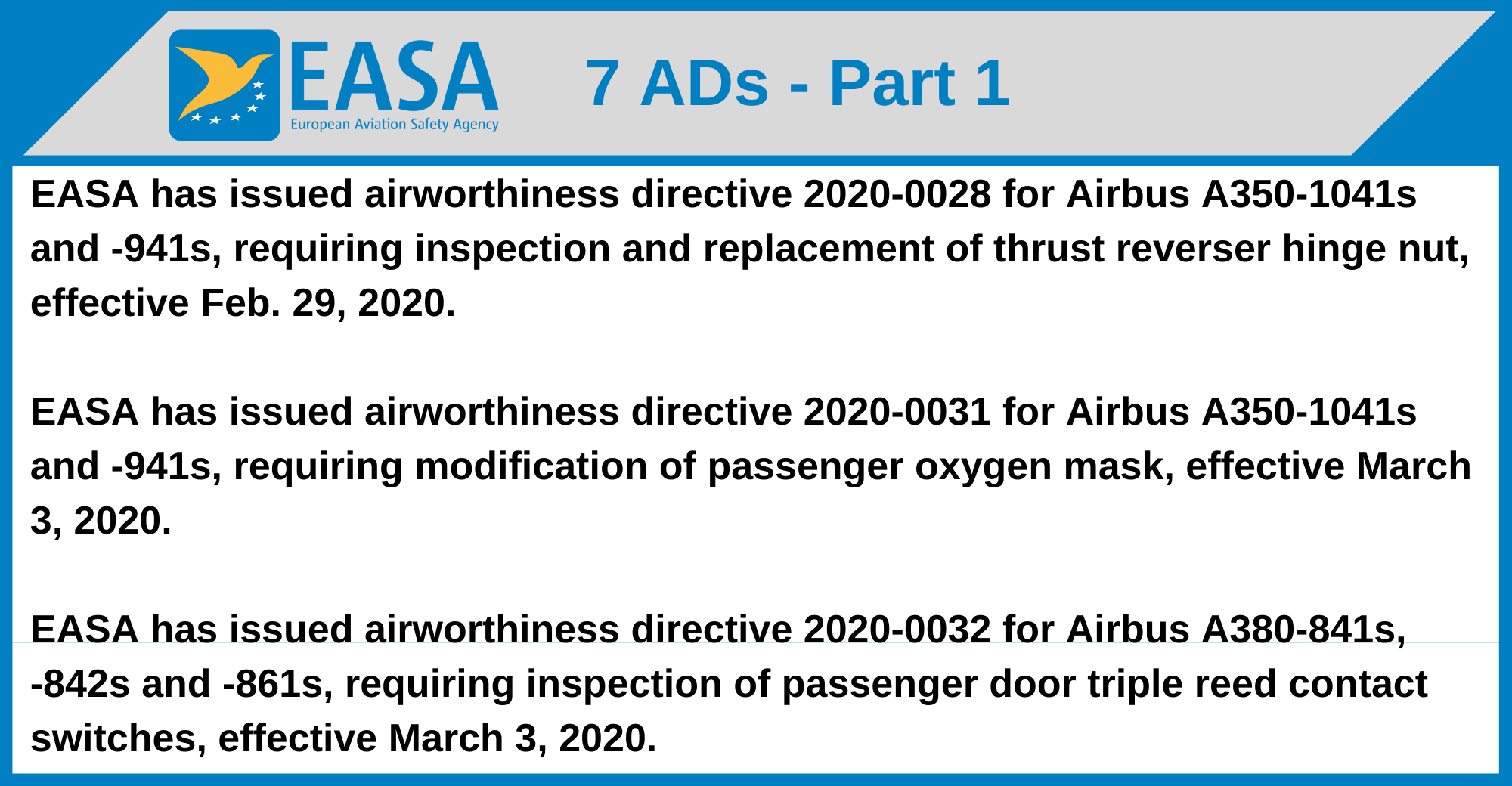 EASA - 7 ADs