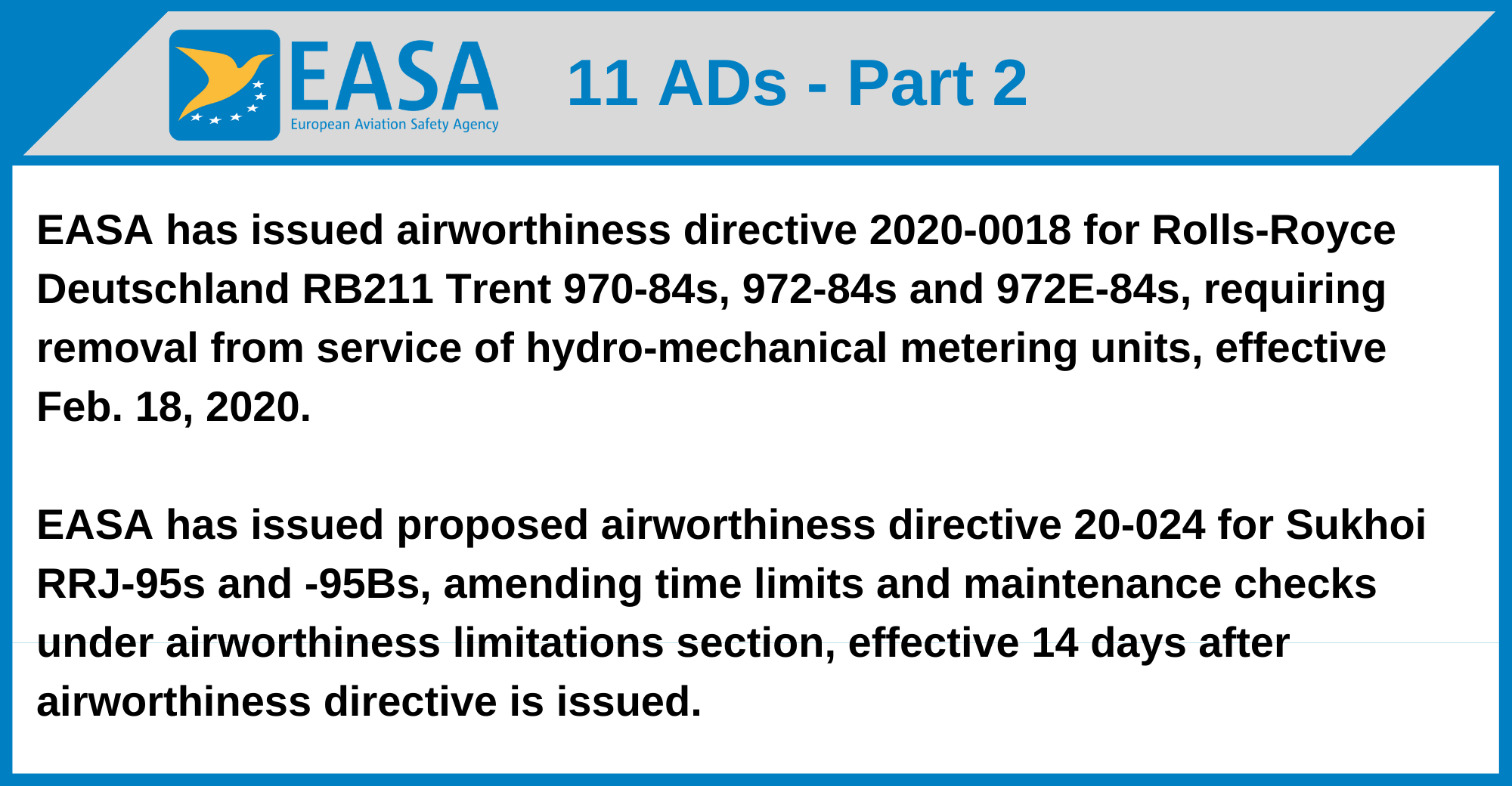 EASA - 11 ADs