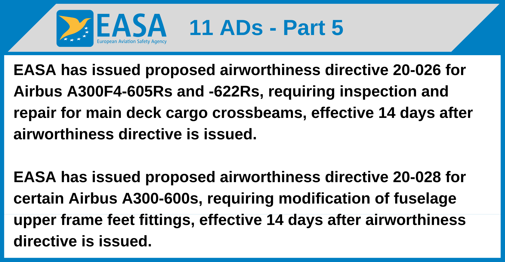EASA - 11 ADs