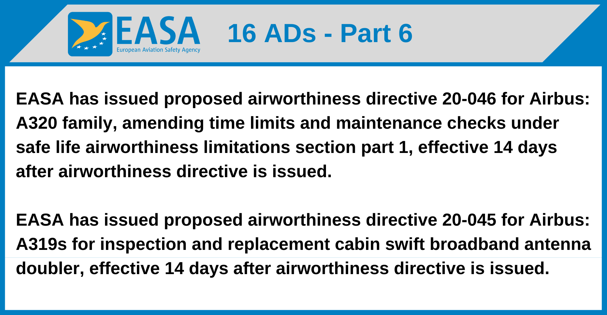 EASA - 16 ADs