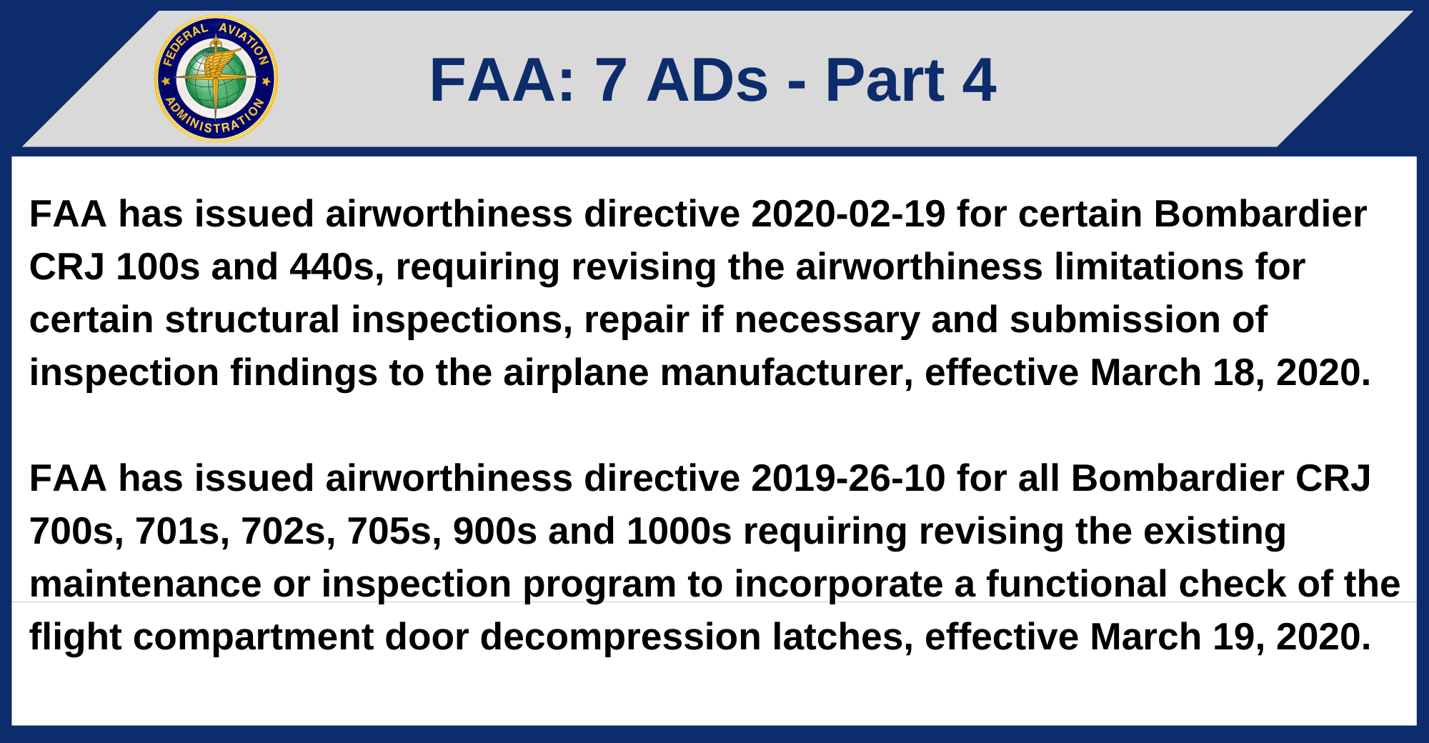 FAA - 7 ADs