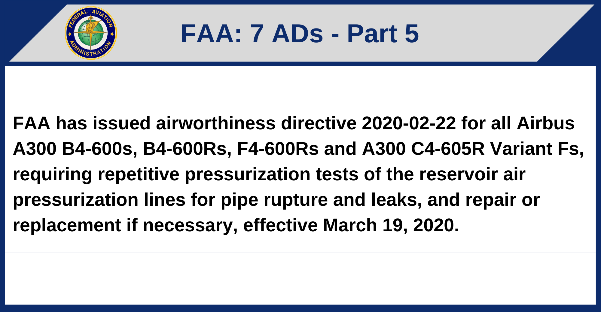 FAA - 7 ADs