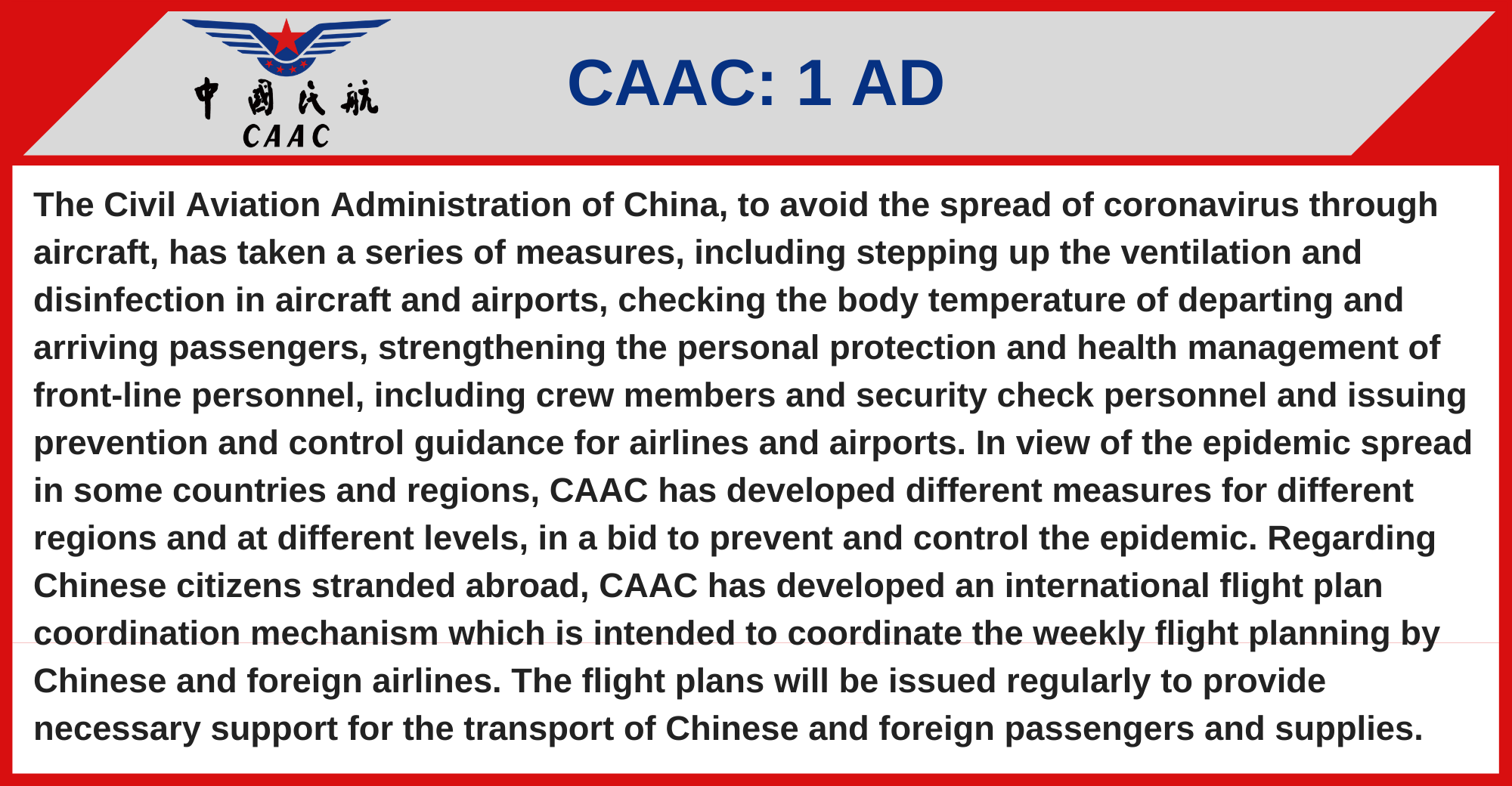 CAAC - 1 AD