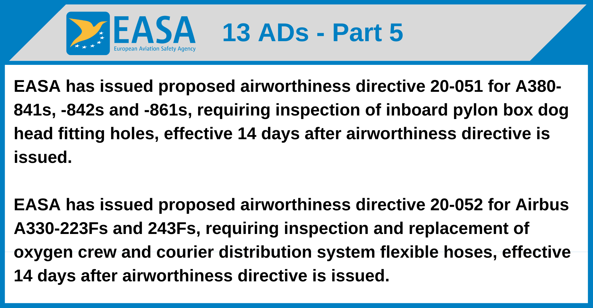 EASA - 13 ADs