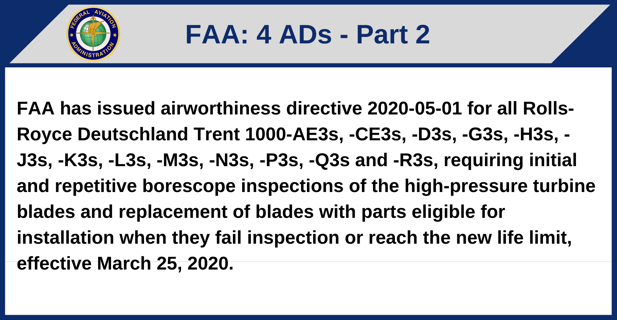 FAA - 4 ADs