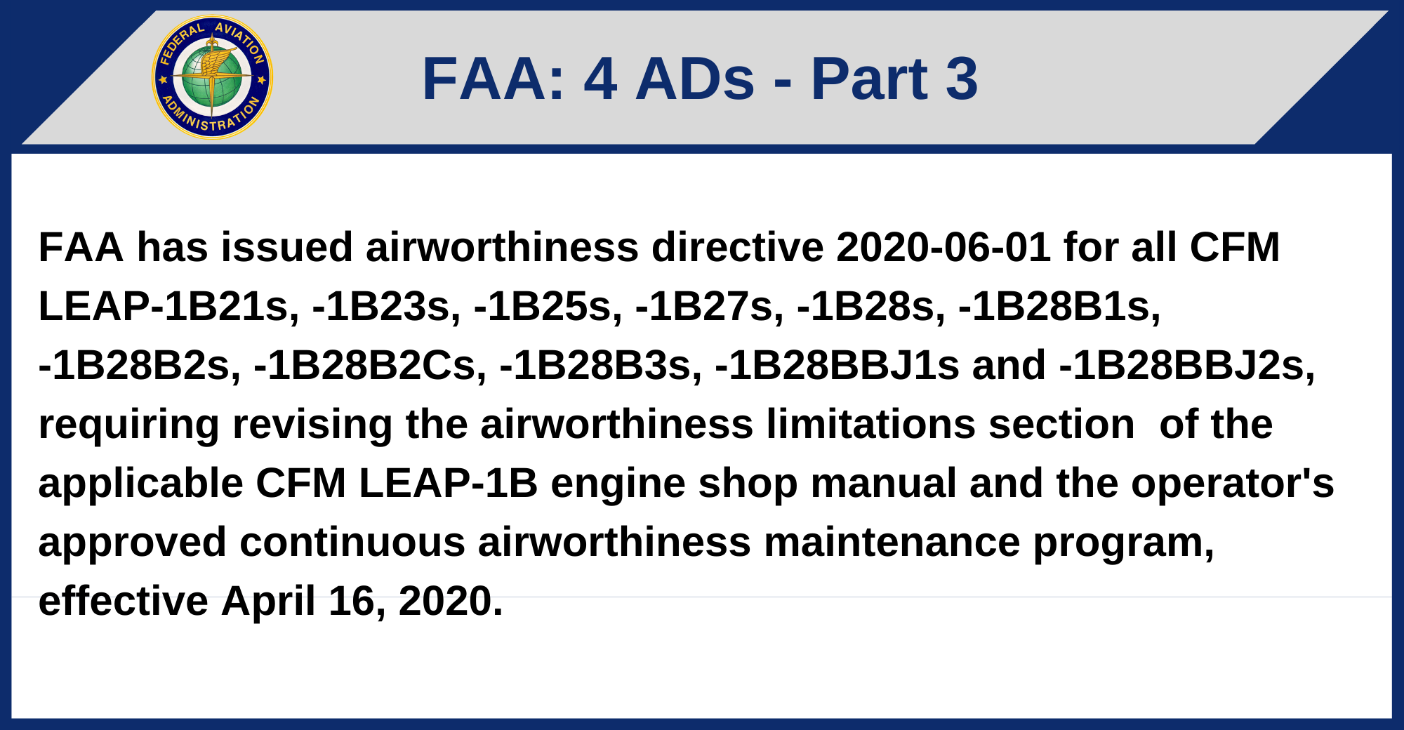 FAA - 4 ADs