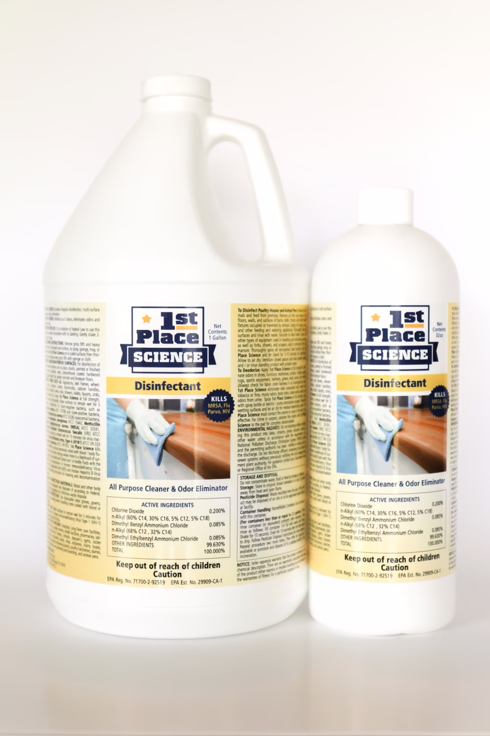 First Place Science Disinfectant