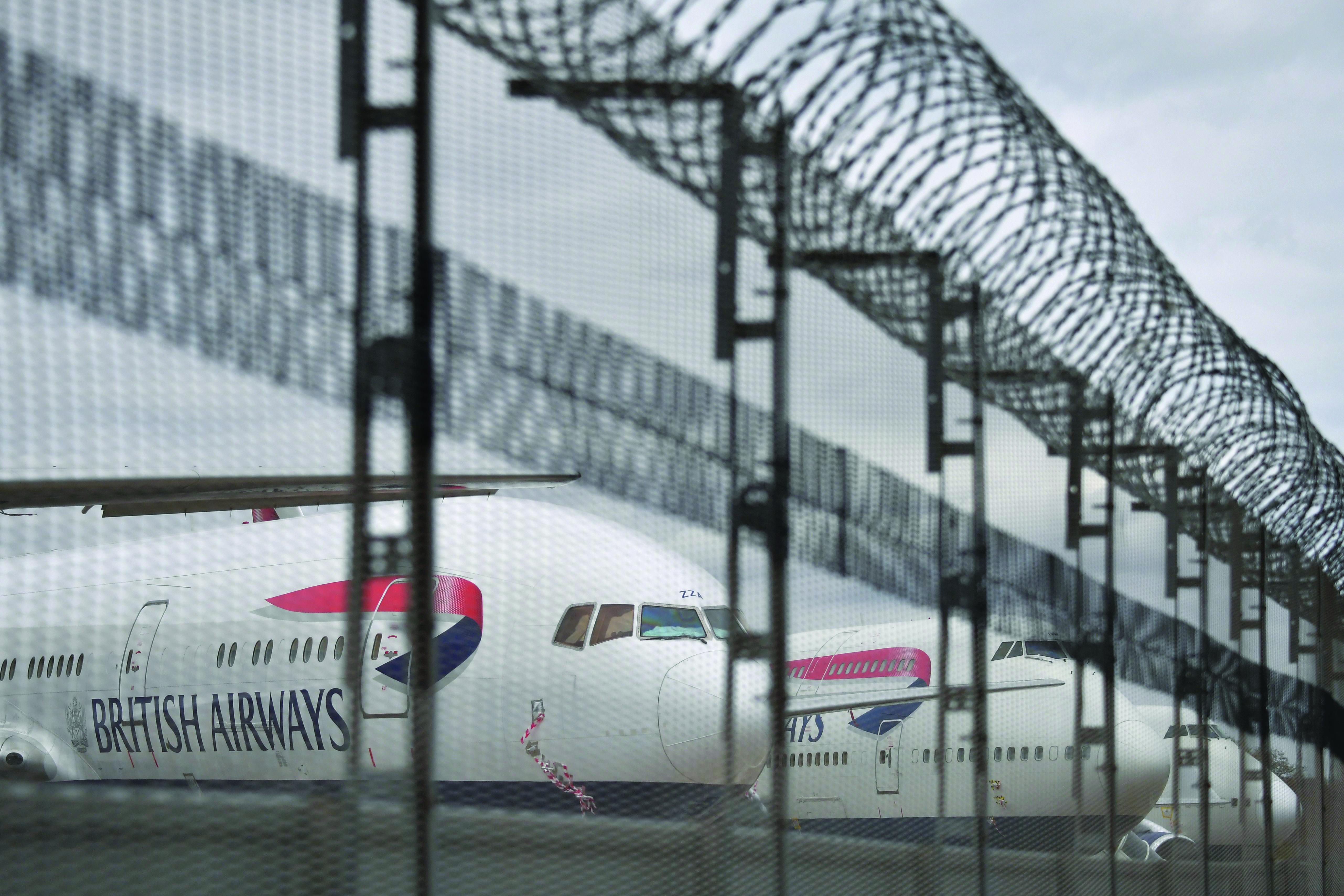 stored fleet of widebody aircraft