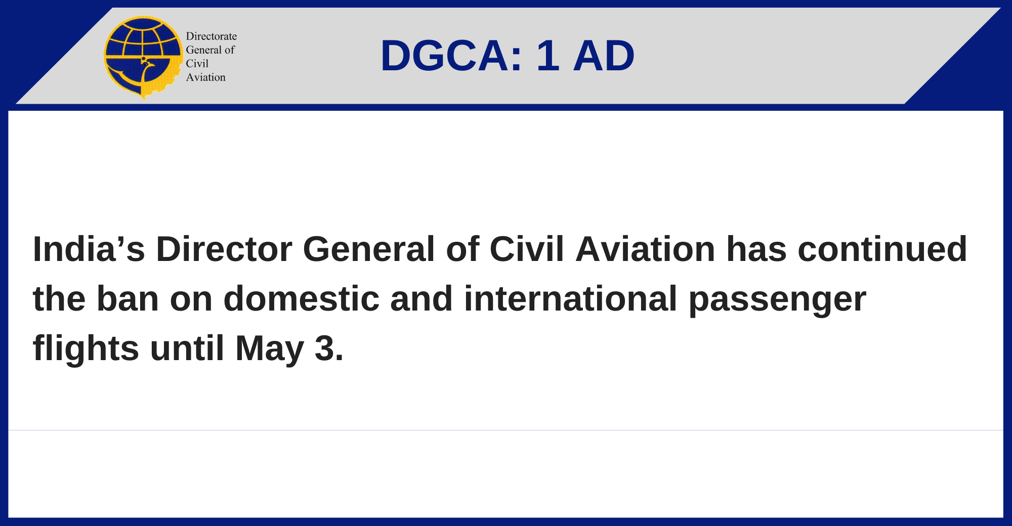 DGCA - 1 AD