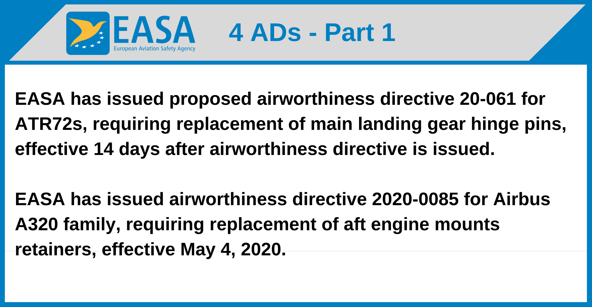 EASA - 4 ADs