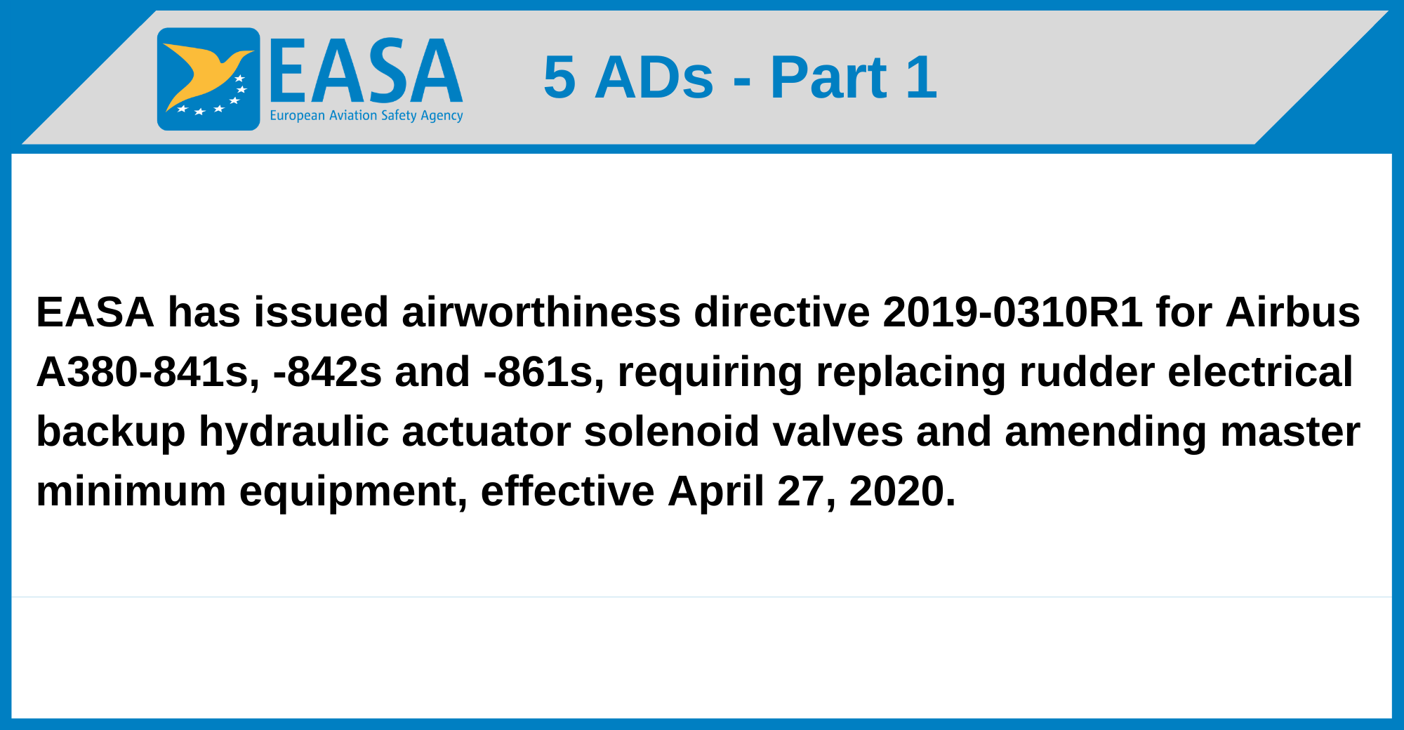 EASA - 5 ADs