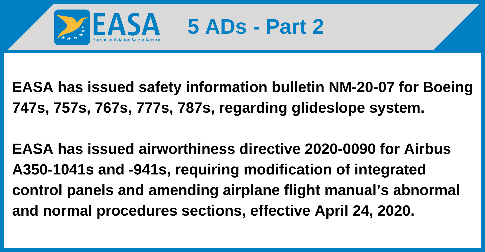 EASA - 5 ADs