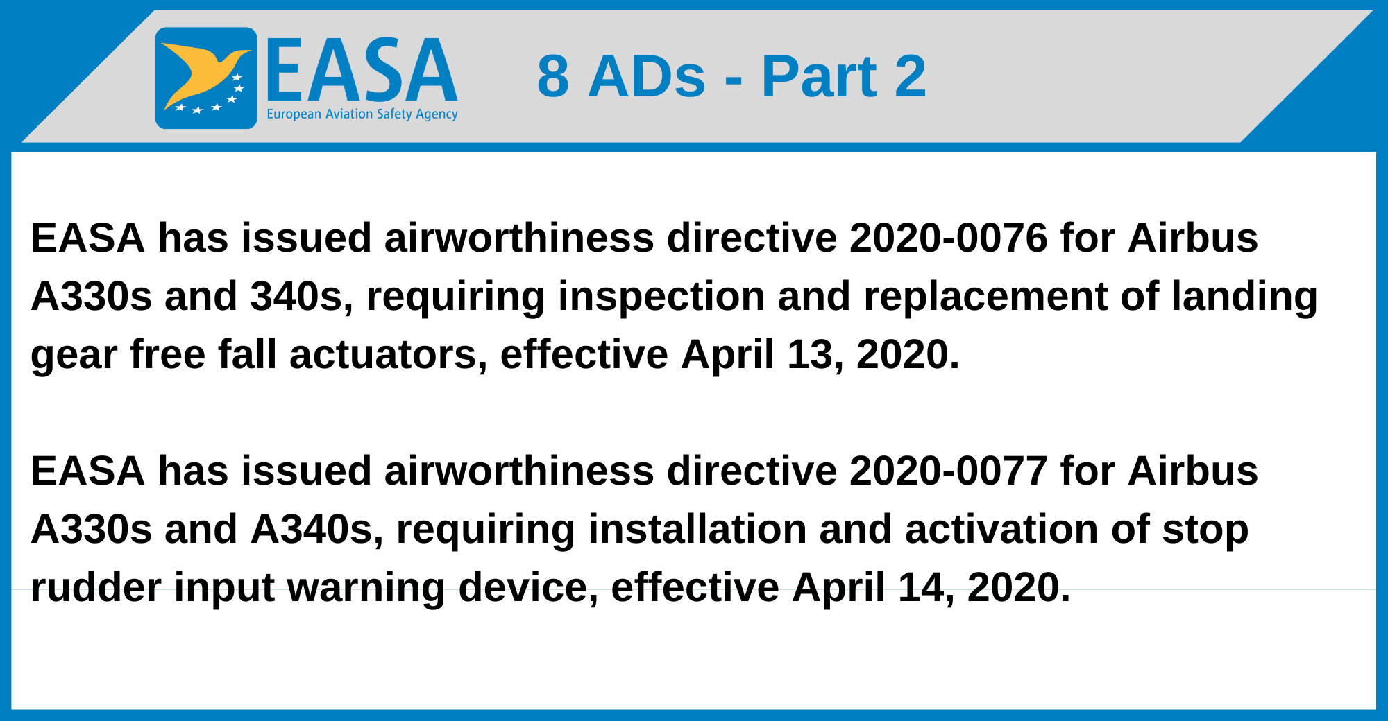 EASA - 8 ADs
