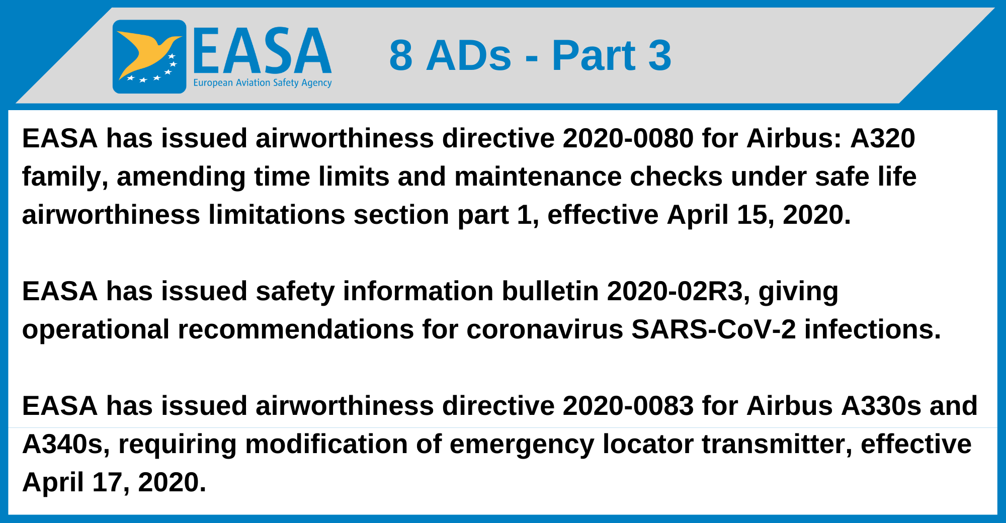 EASA - 8 ADs
