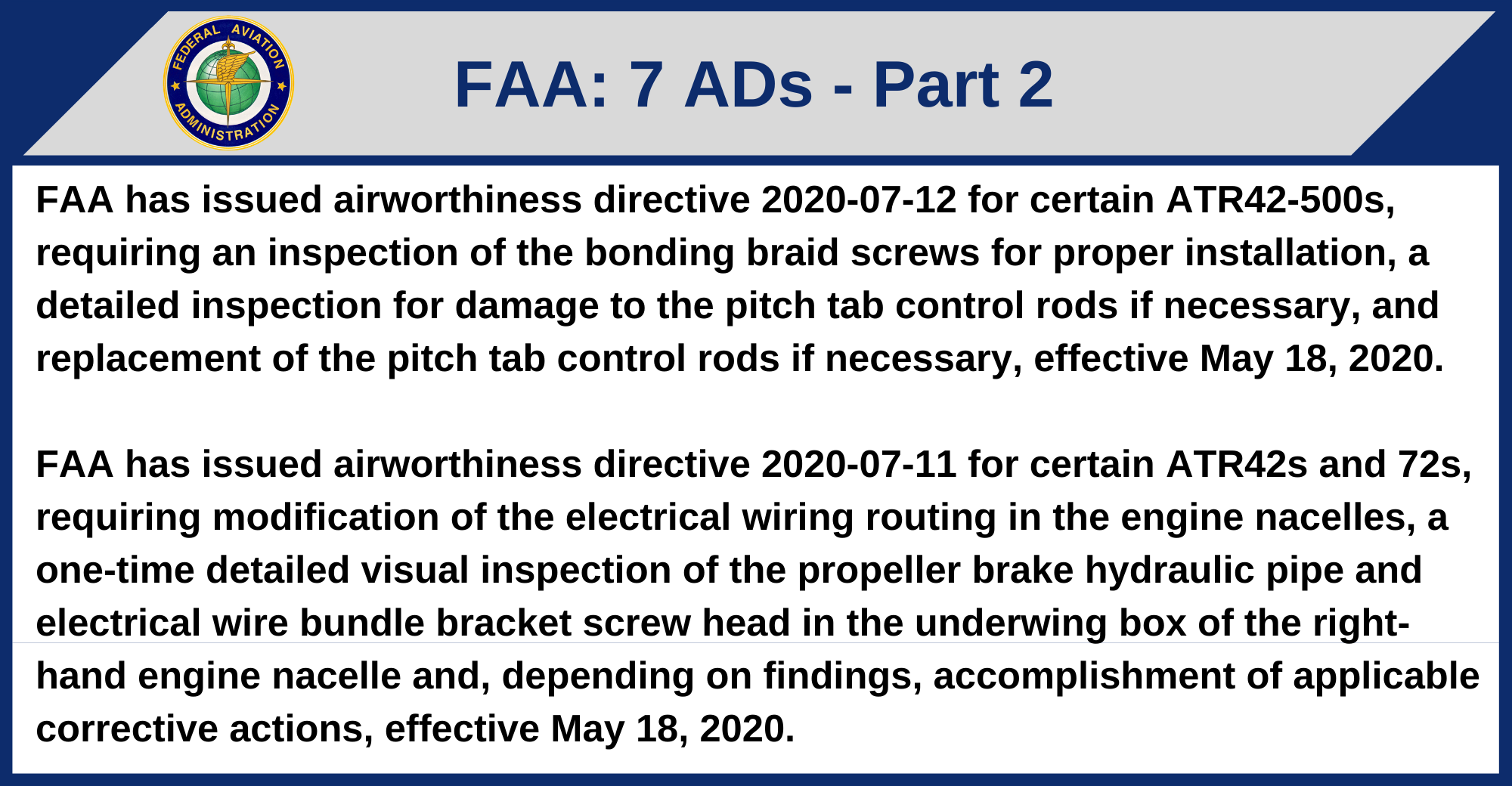 FAA - 7 ADs