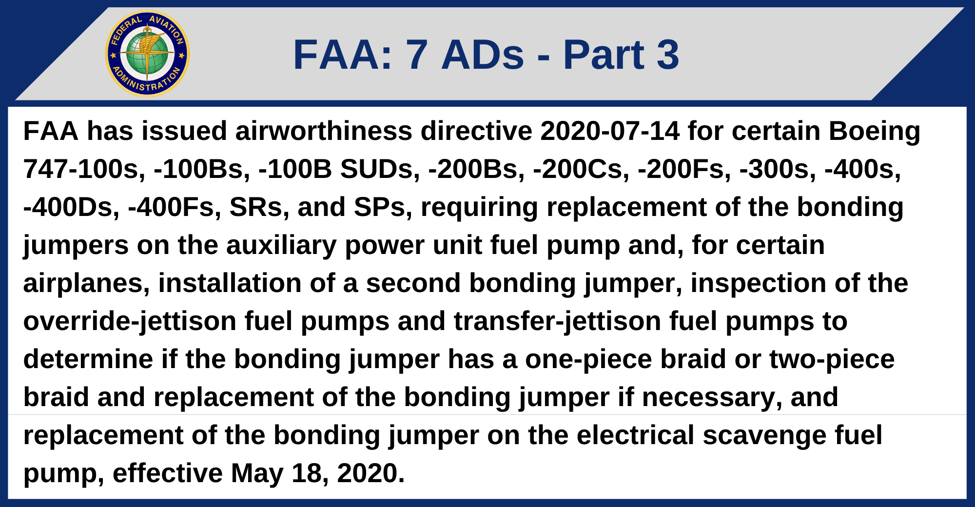 FAA - 7 ADs