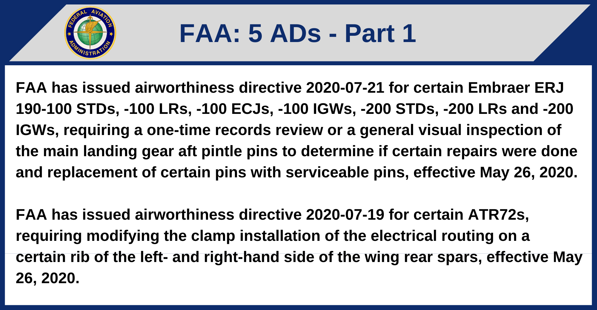 FAA - 5 ADs