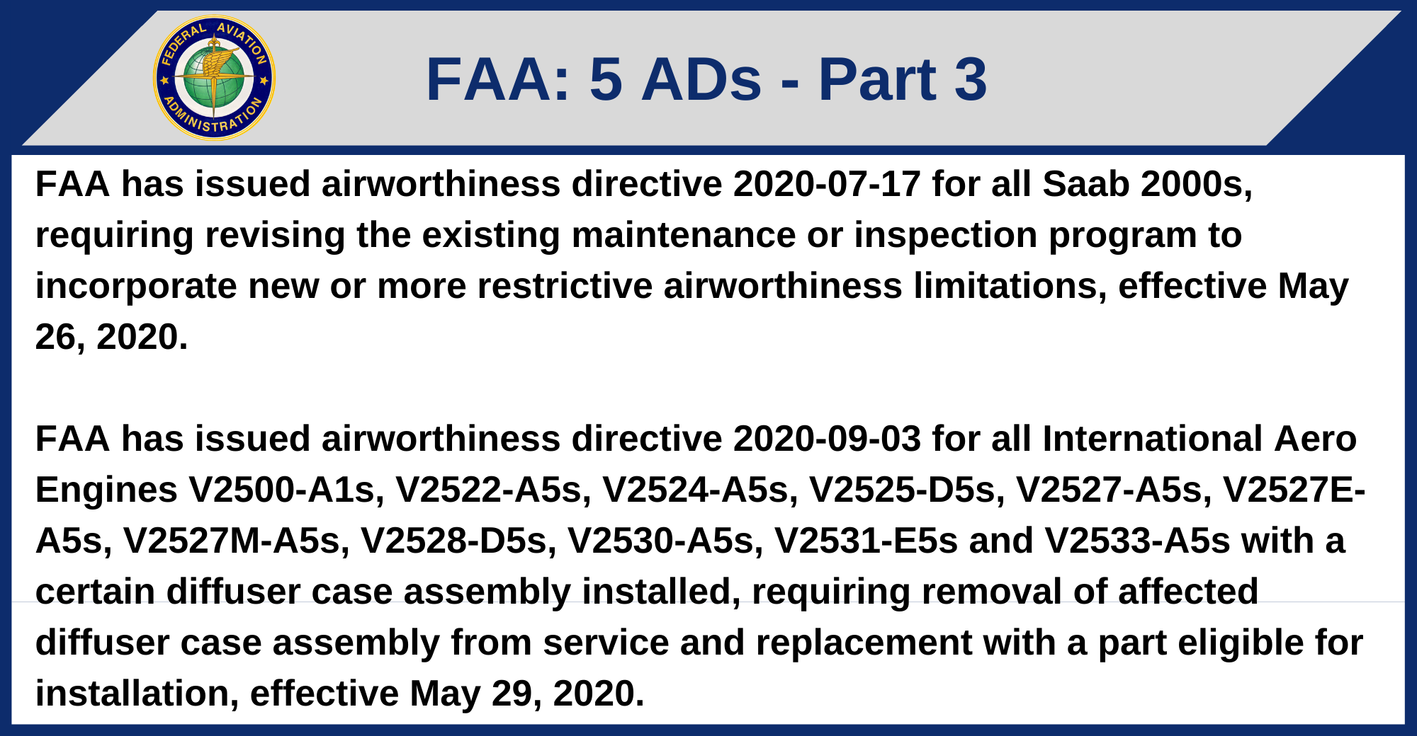 FAA - 5 ADs