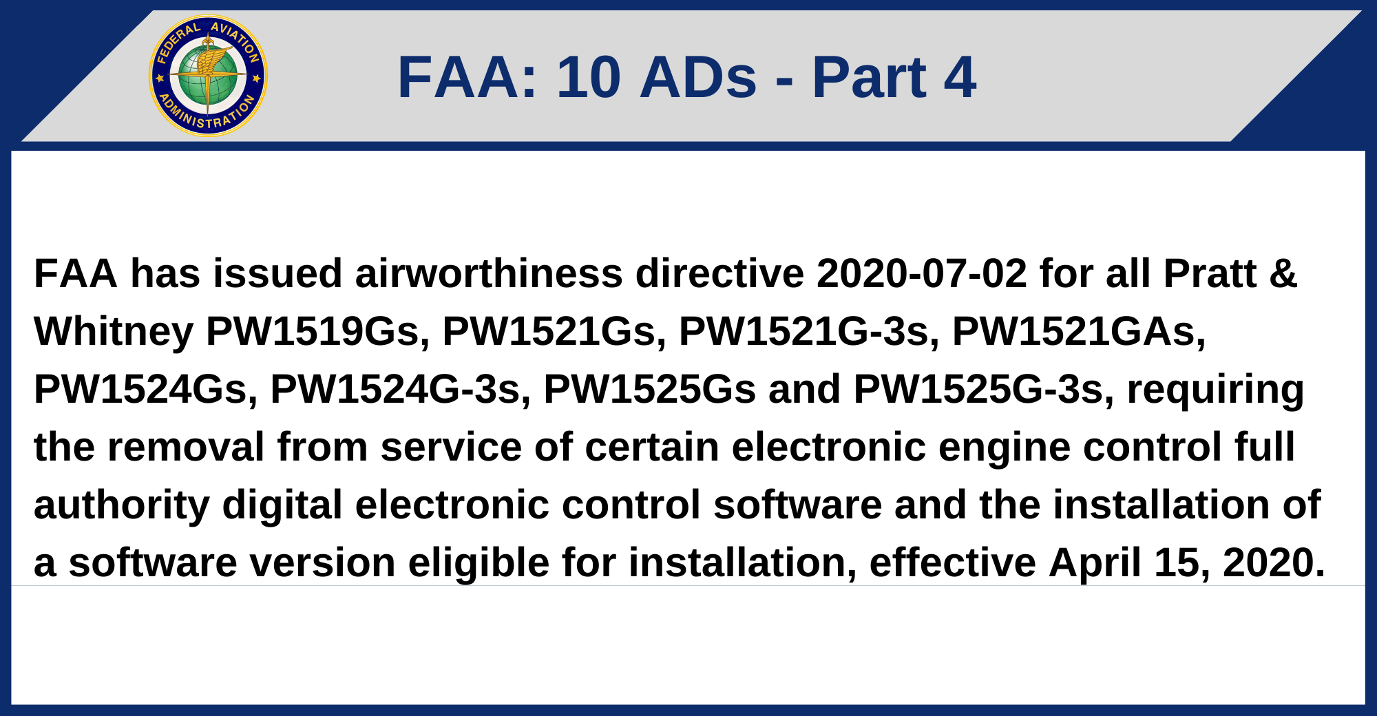 FAA - 10 ADs