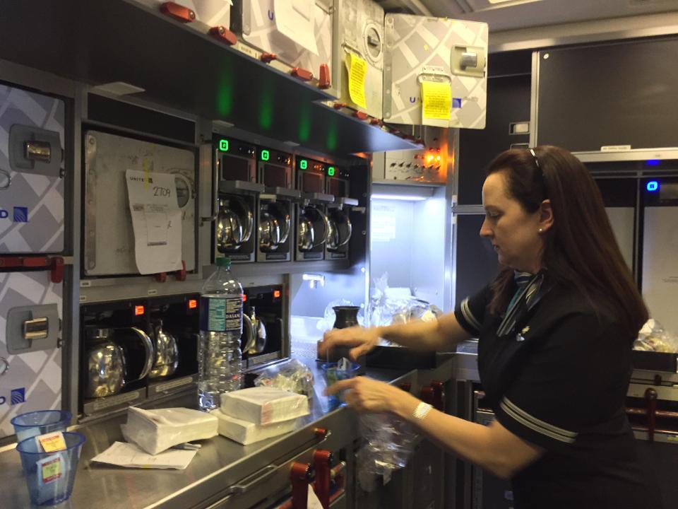 United flight attendant