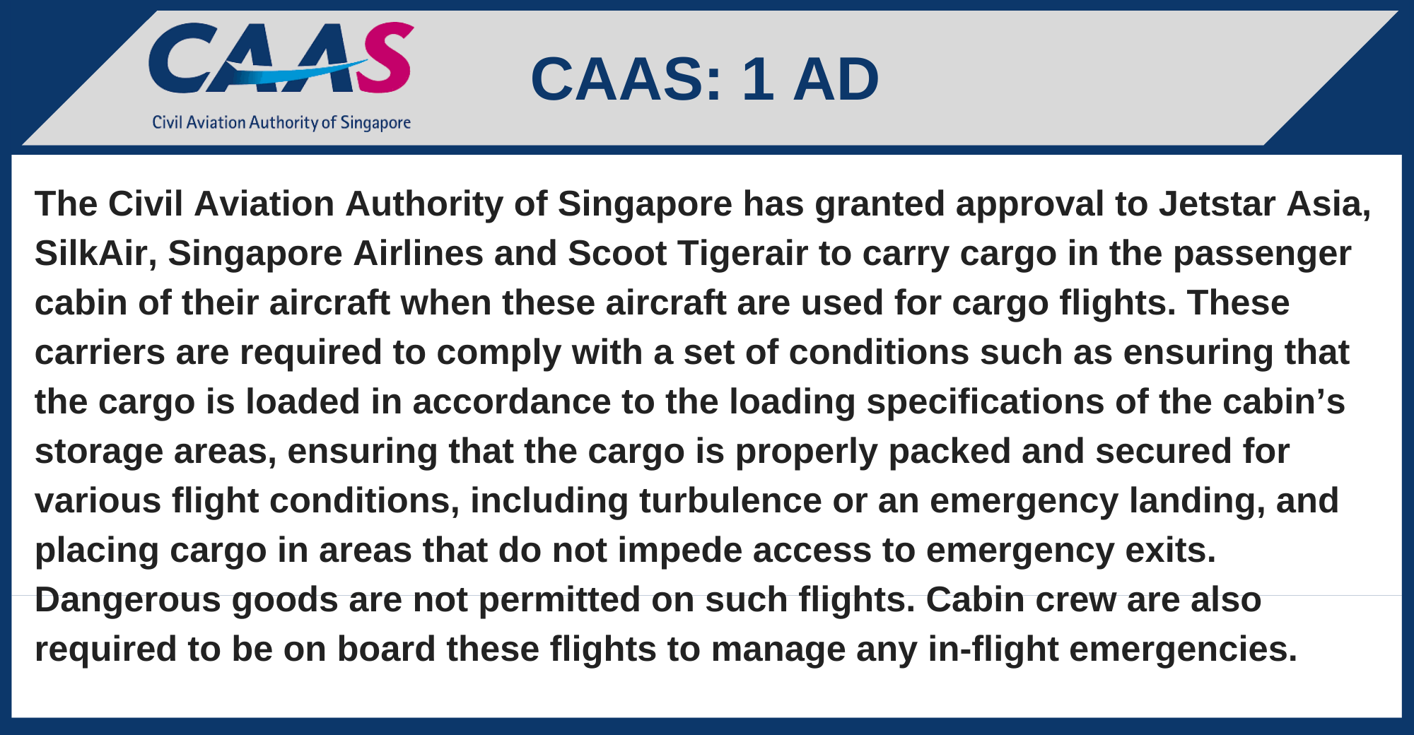CAAS - 1 AD