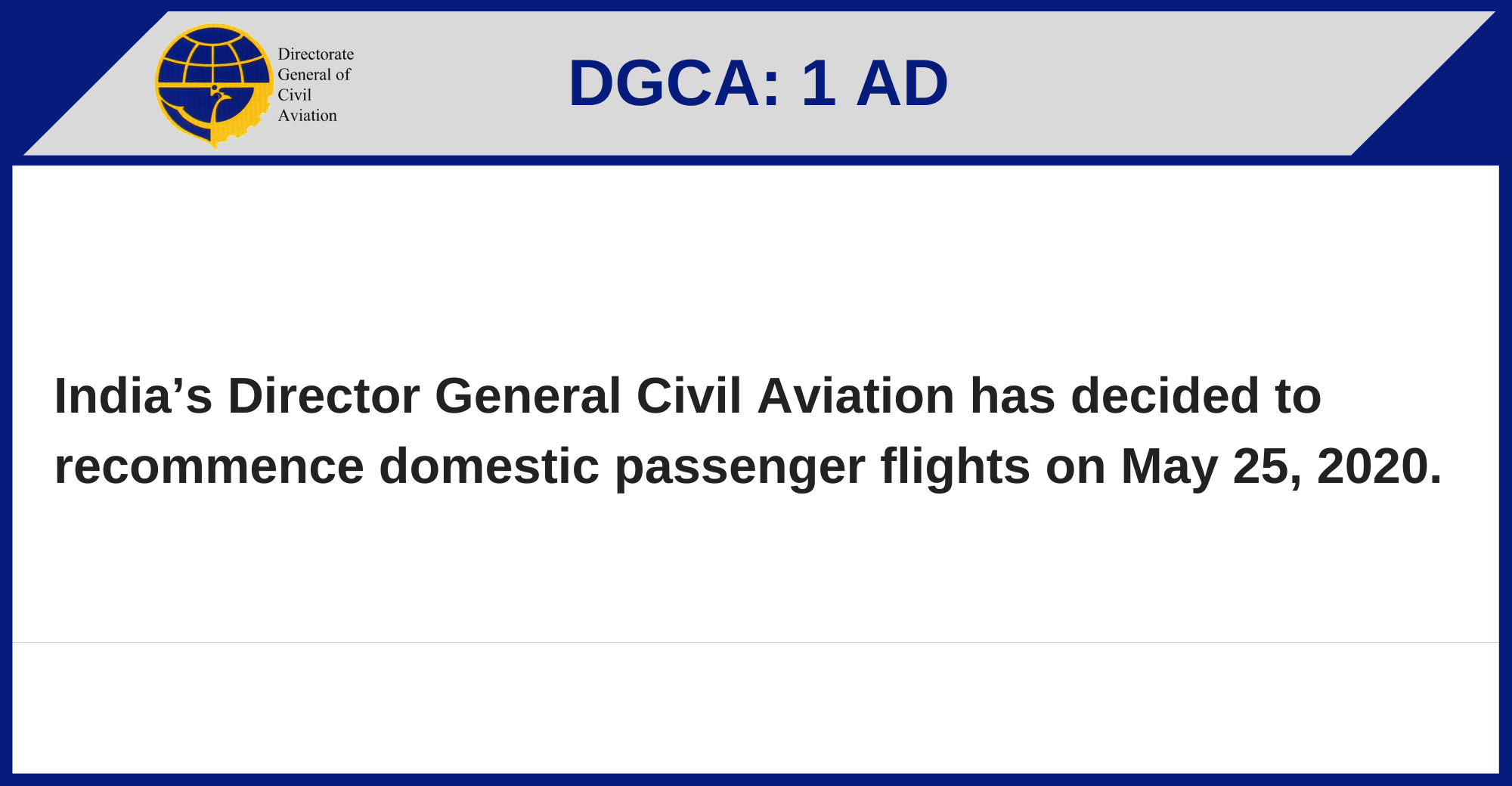 DGCA - 1 AD