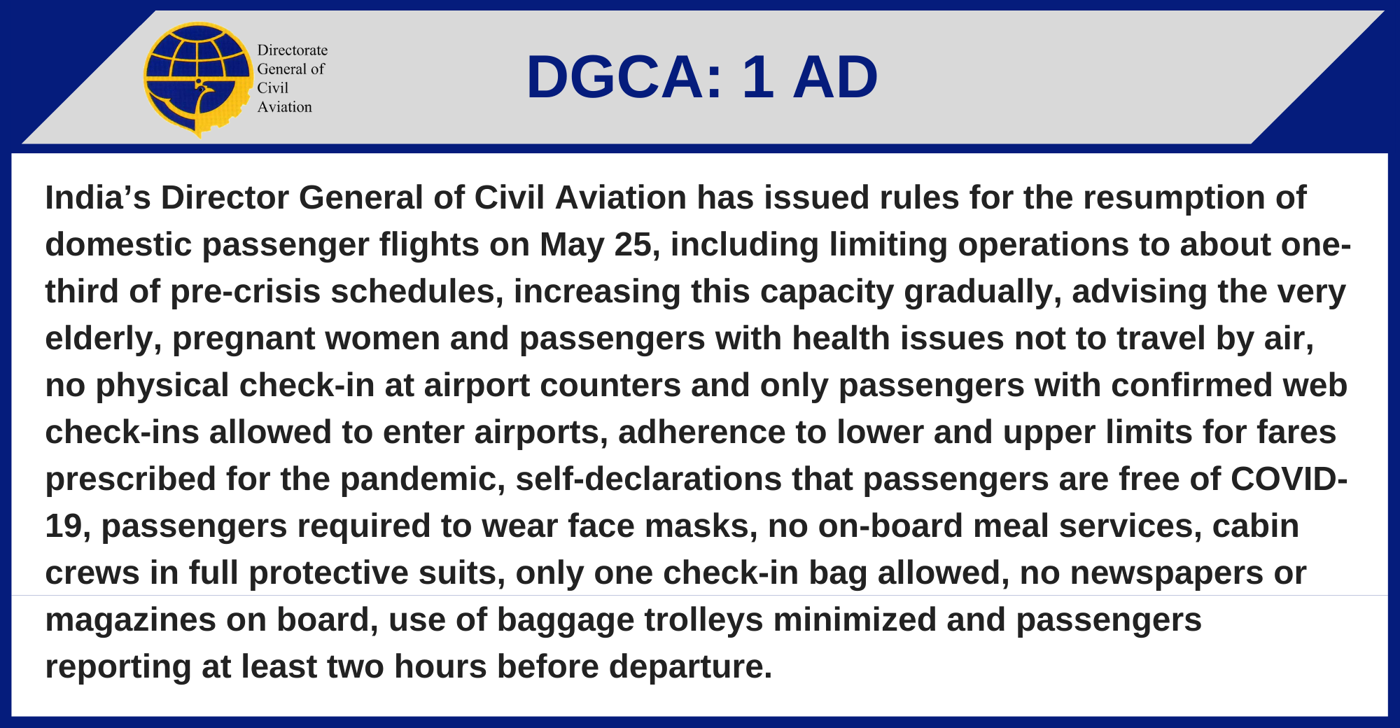 DGCA - 1 AD
