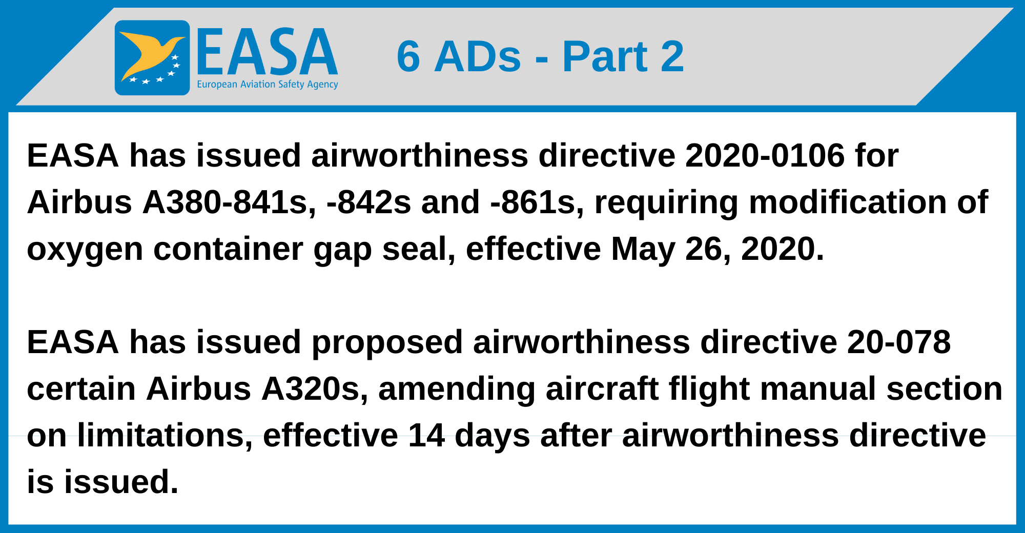 EASA - 6 ADs